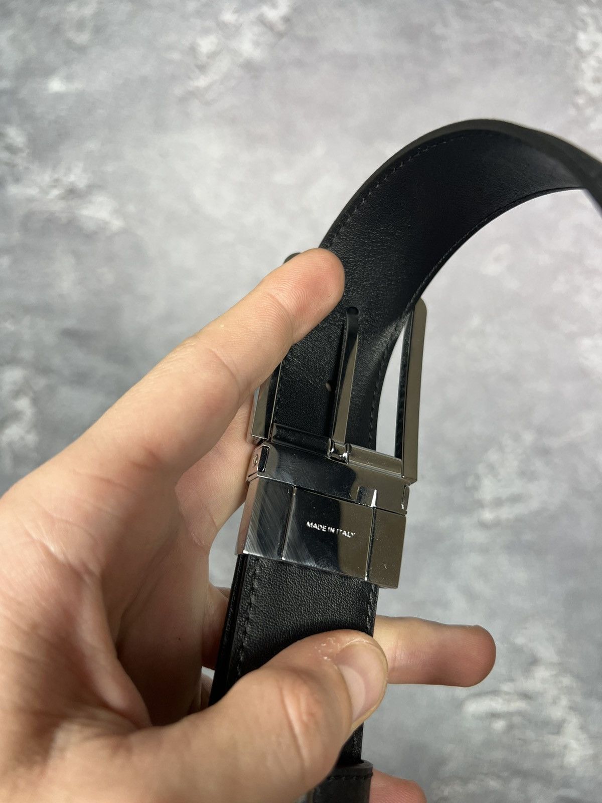 Ermenegildo Zegna Ermenegildo Zegna Leather Belt With Logo One Size Size ONE SIZE - 7 Thumbnail