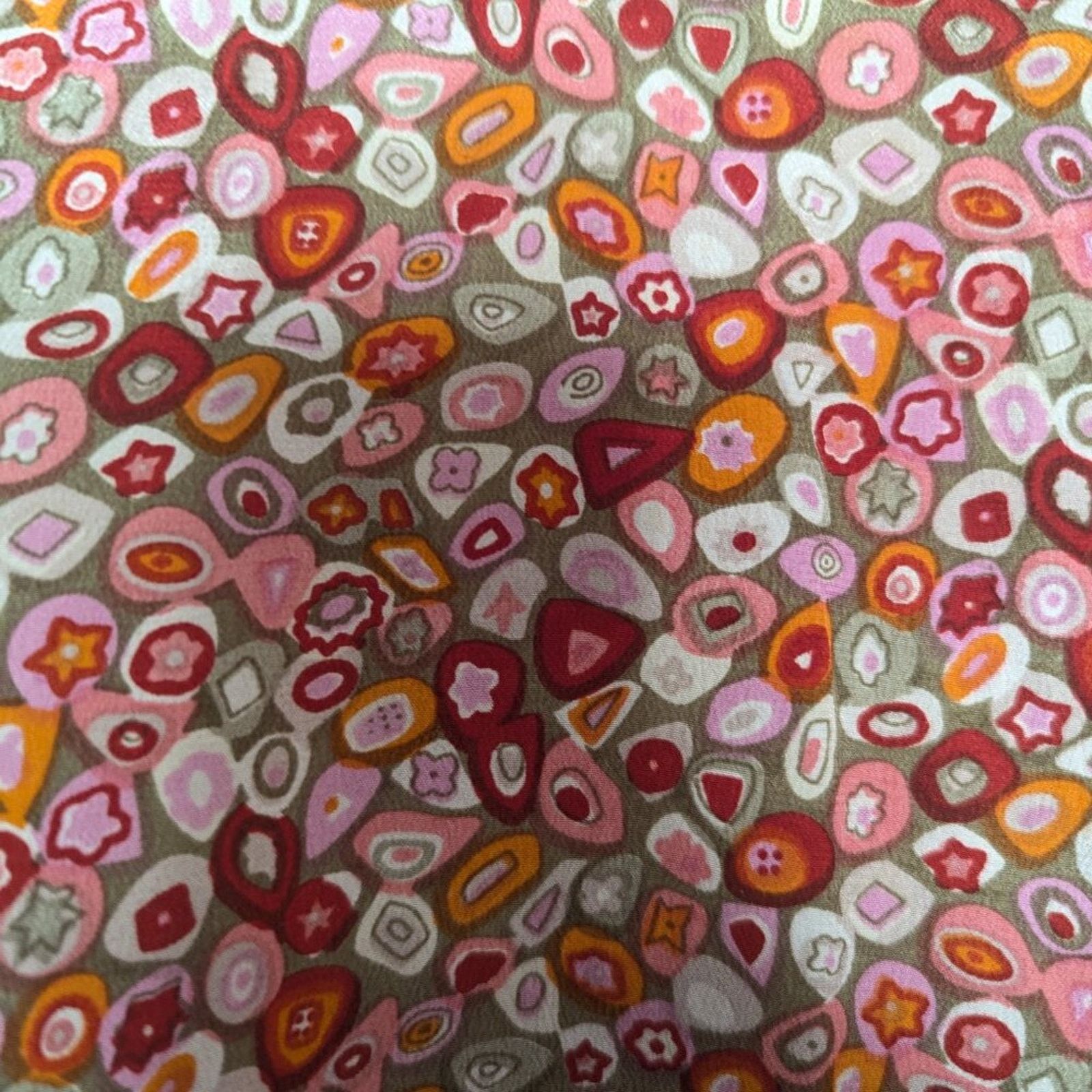 John Galliano Galliano Vintage Pink Orange Floral Pattern Silk Blouse S Size S / US 4 / IT 40 - 4 Thumbnail