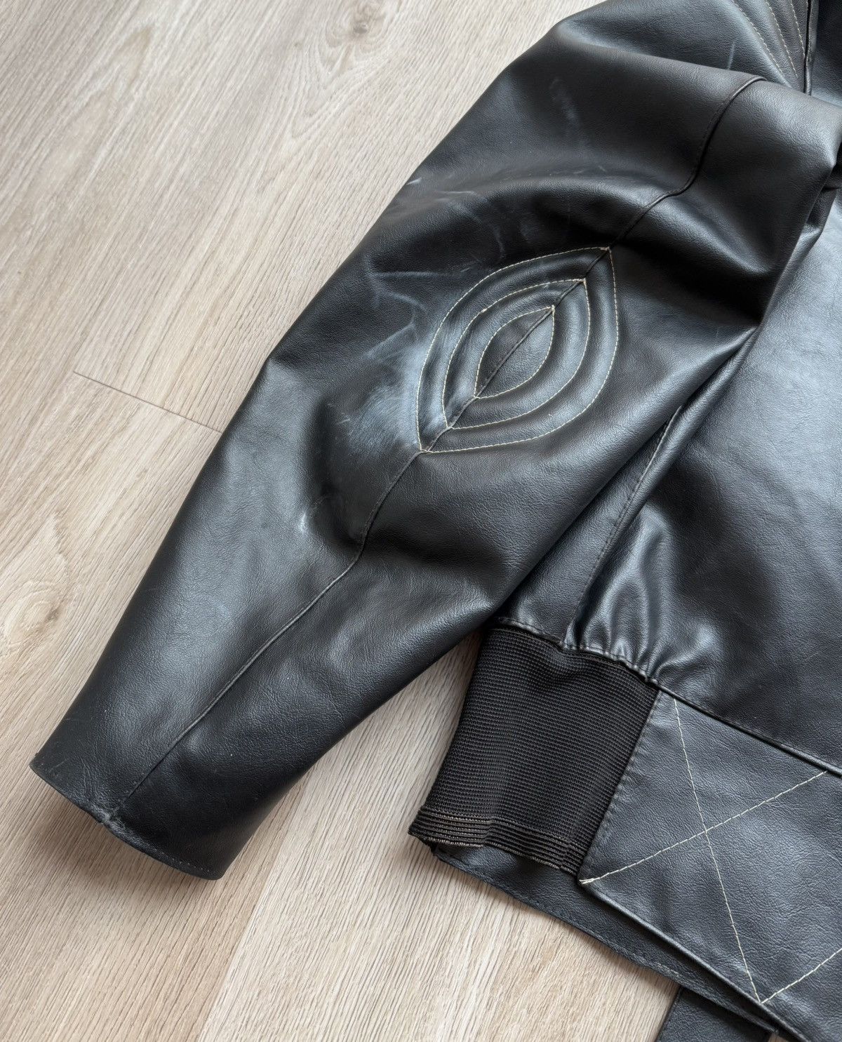 AMI Rare Vintage AMI Black Leather Racing Biker Jacket Size US L / EU 52-54 / 3 - 14 Thumbnail