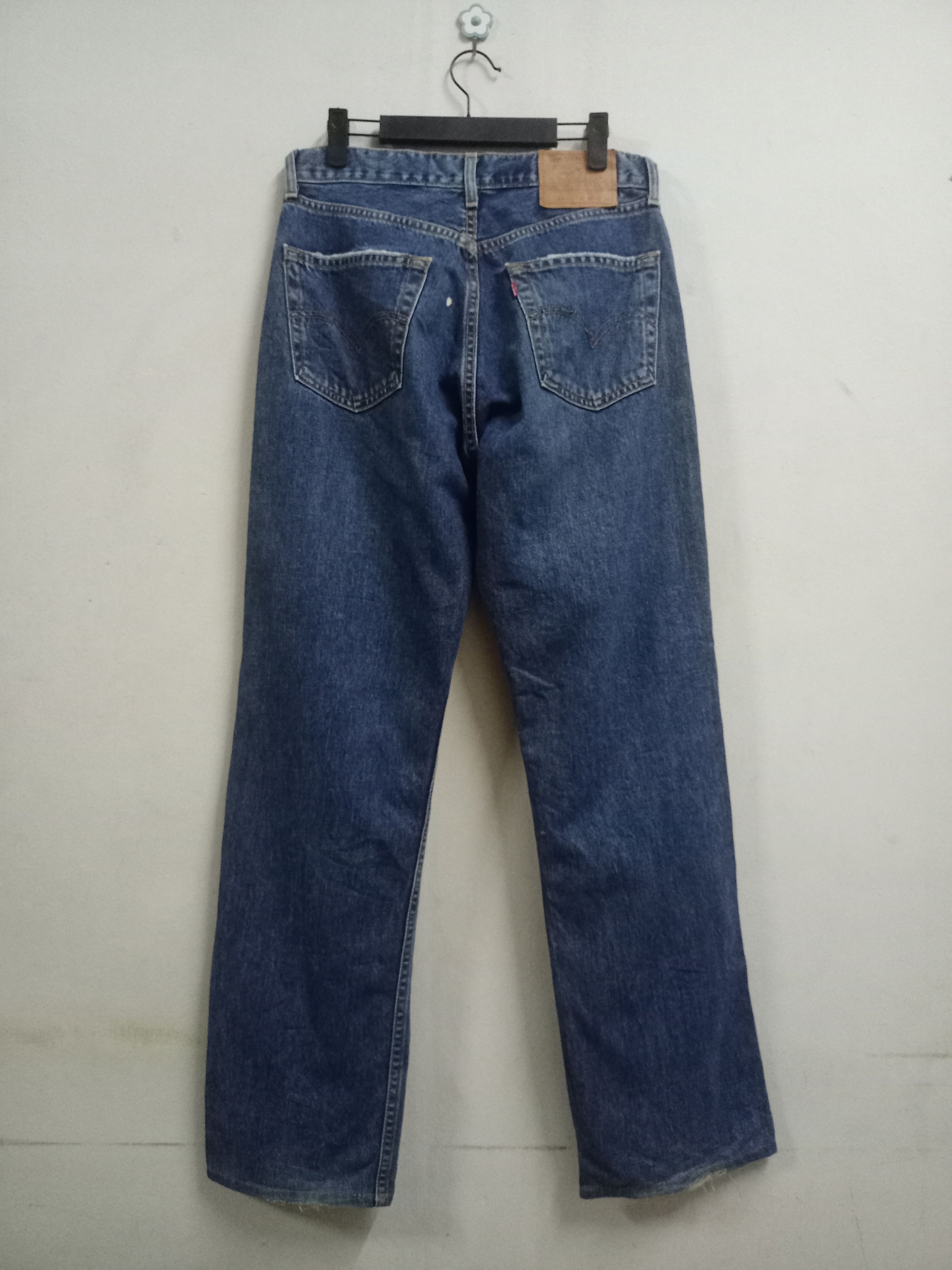Levi's × Levi's Vintage Clothing Vintage 90s Levis 512 Blue Wash Distressed Baggy Jeans Size US 30 / EU 46 - 2 Thumbnail