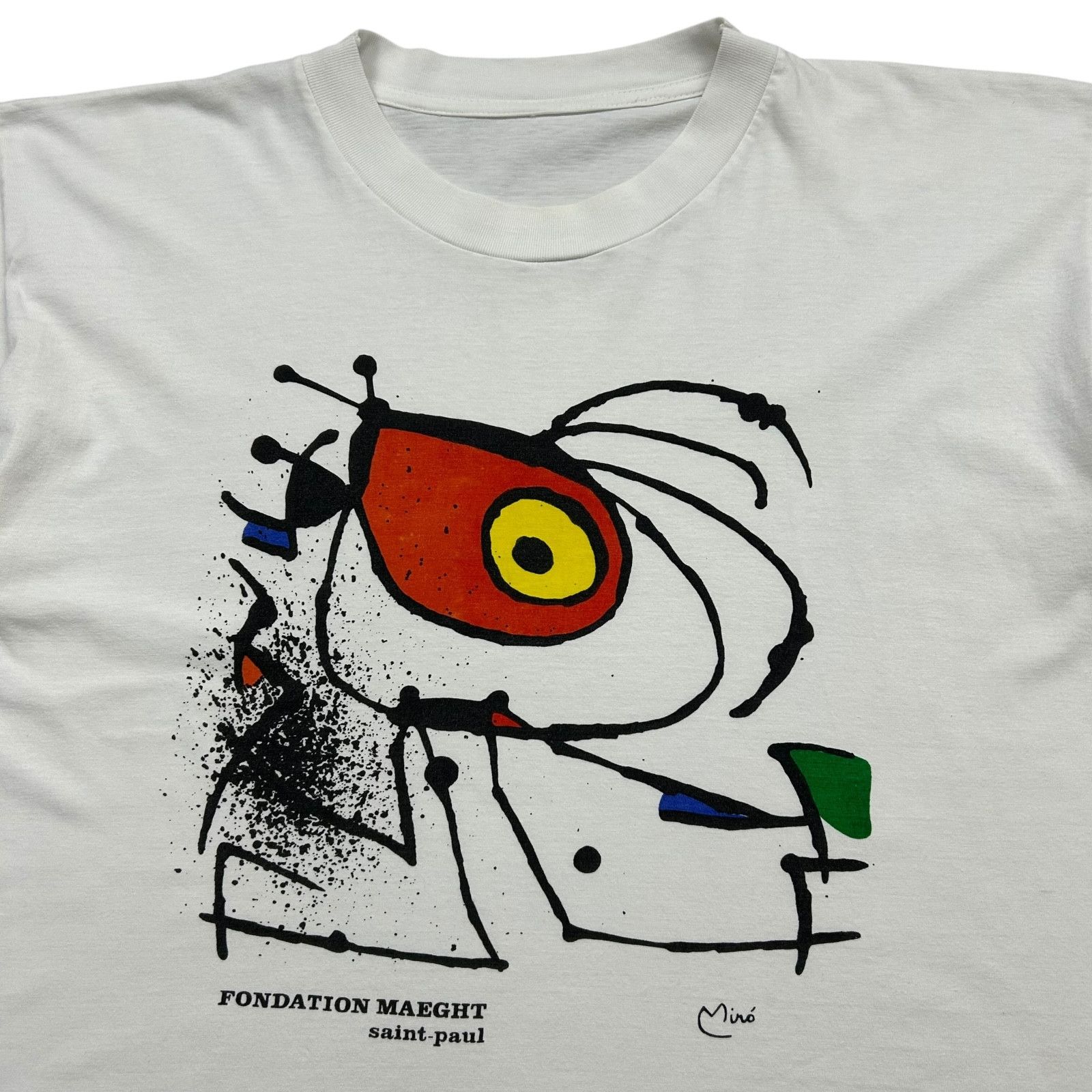 Vintage 90s JOAN MIRO FONDATION MAEGHT SAINT PAUL ART T-SHIRT SIZE L Size US L / EU 52-54 / 3 - 2 Thumbnail