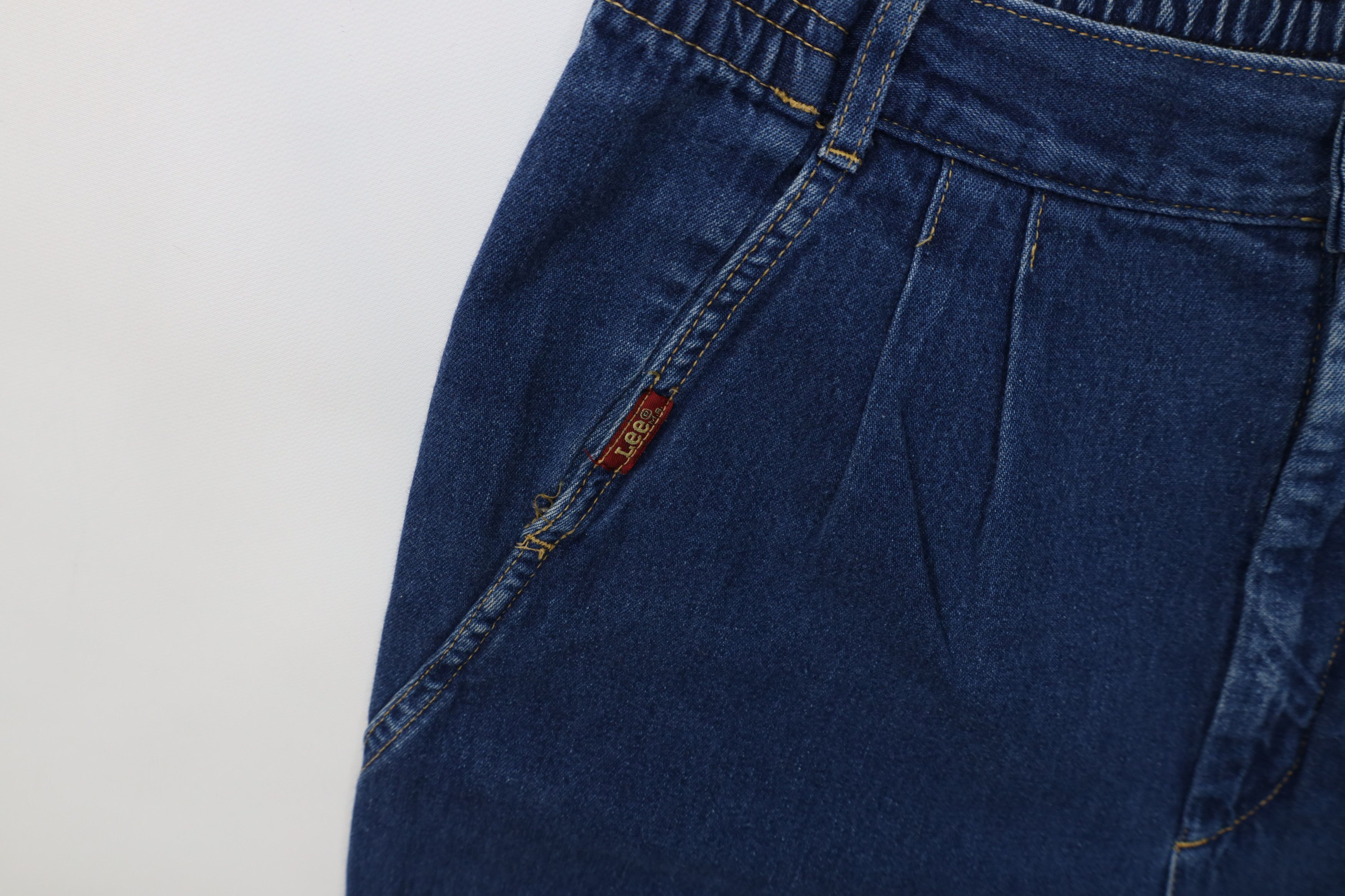 Lee Vintage 80s 90s Lee Pleated Relaxed Fit Denim Jeans USA Size 34" / US 12 / IT 48 - 6 Thumbnail