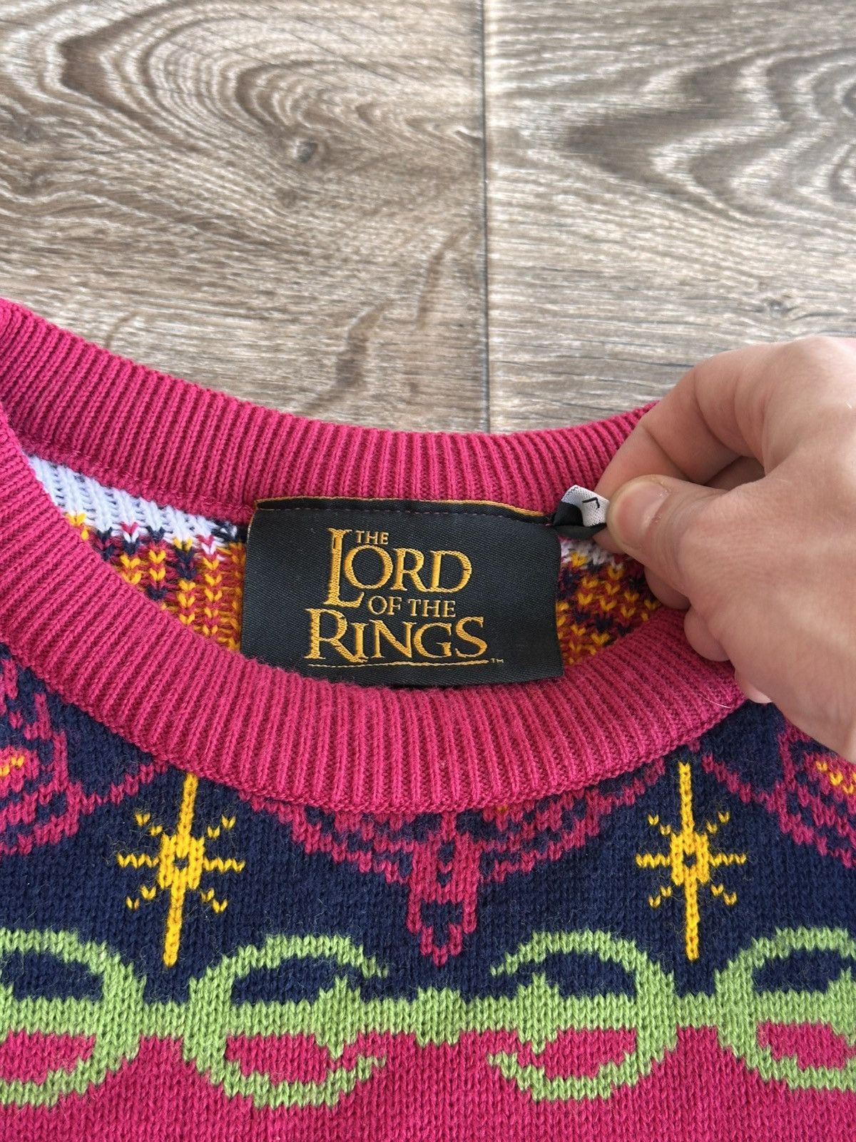 Vintage 🔥 Lord of the Rings Epic Art Movie Sweater Pullover Shirt Size US L / EU 52-54 / 3 - 3 Thumbnail