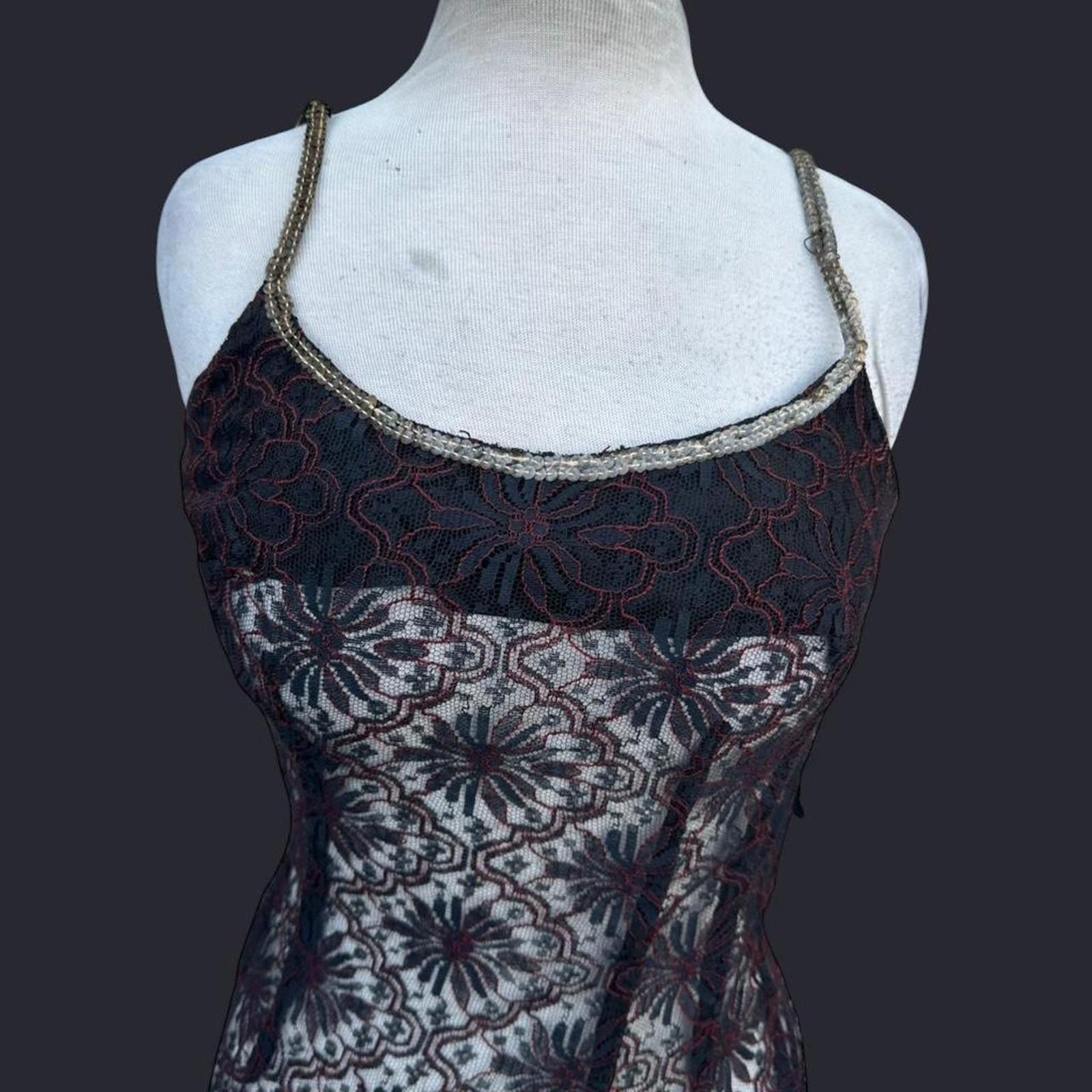Other Black and red lace with straps #gothic #fairy Size ONE SIZE - 2 Thumbnail