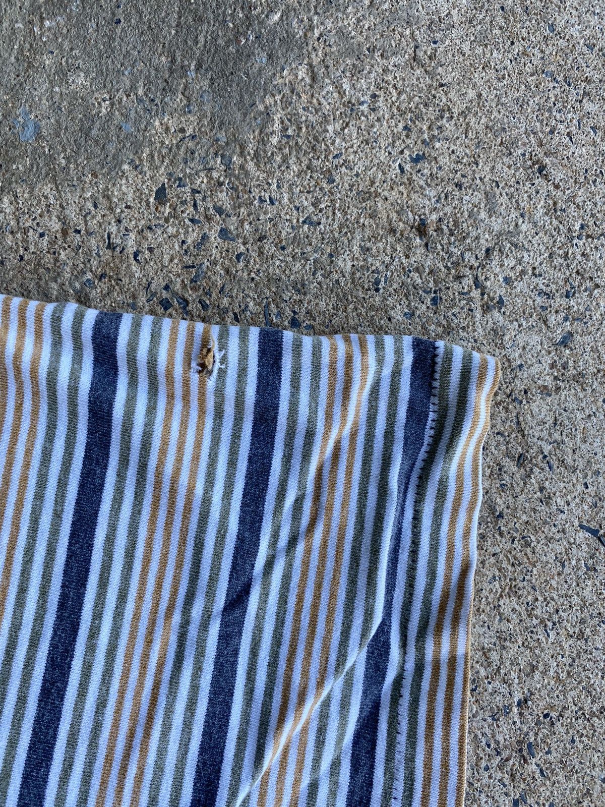 Japanese Brand × Vintage Vintage 90’s Grunge Skate Stripe Single Stitch Shirt Size US XL / EU 56 / 4 - 6 Thumbnail