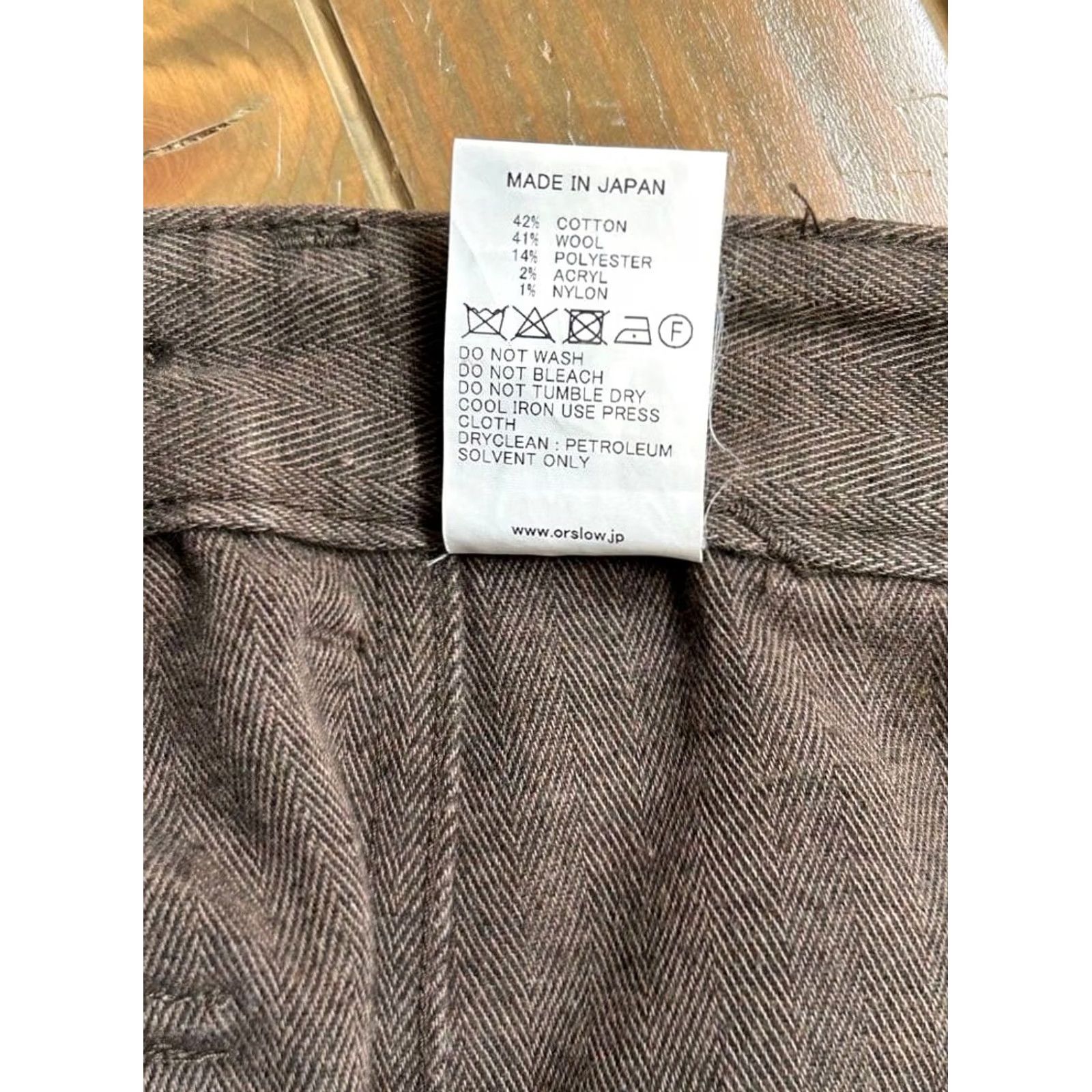 Orslow orSlow Baker Pants Wool Work pants Made in Japan Men's Size S(1) Size US 29 - 7 Thumbnail