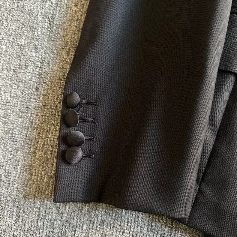 Dior Dior Silk Gun Collar Smoking Suit 2501-Nextarrow Size 48R - 3 Thumbnail