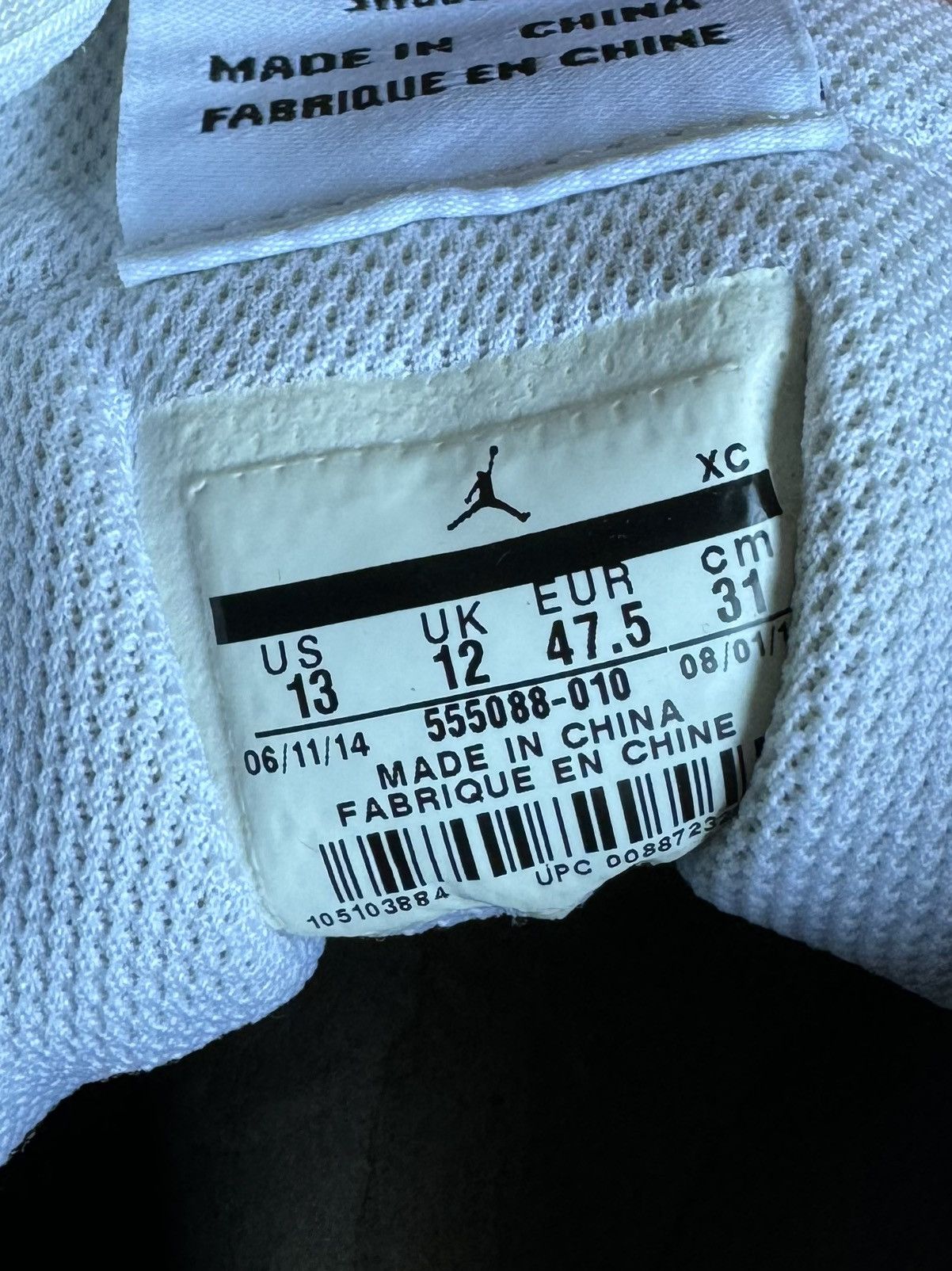Jordan Brand × Vintage Vintage Air Jordan 1 Retro High OG 2014 Size US 13 / EU 46 - 6 Thumbnail