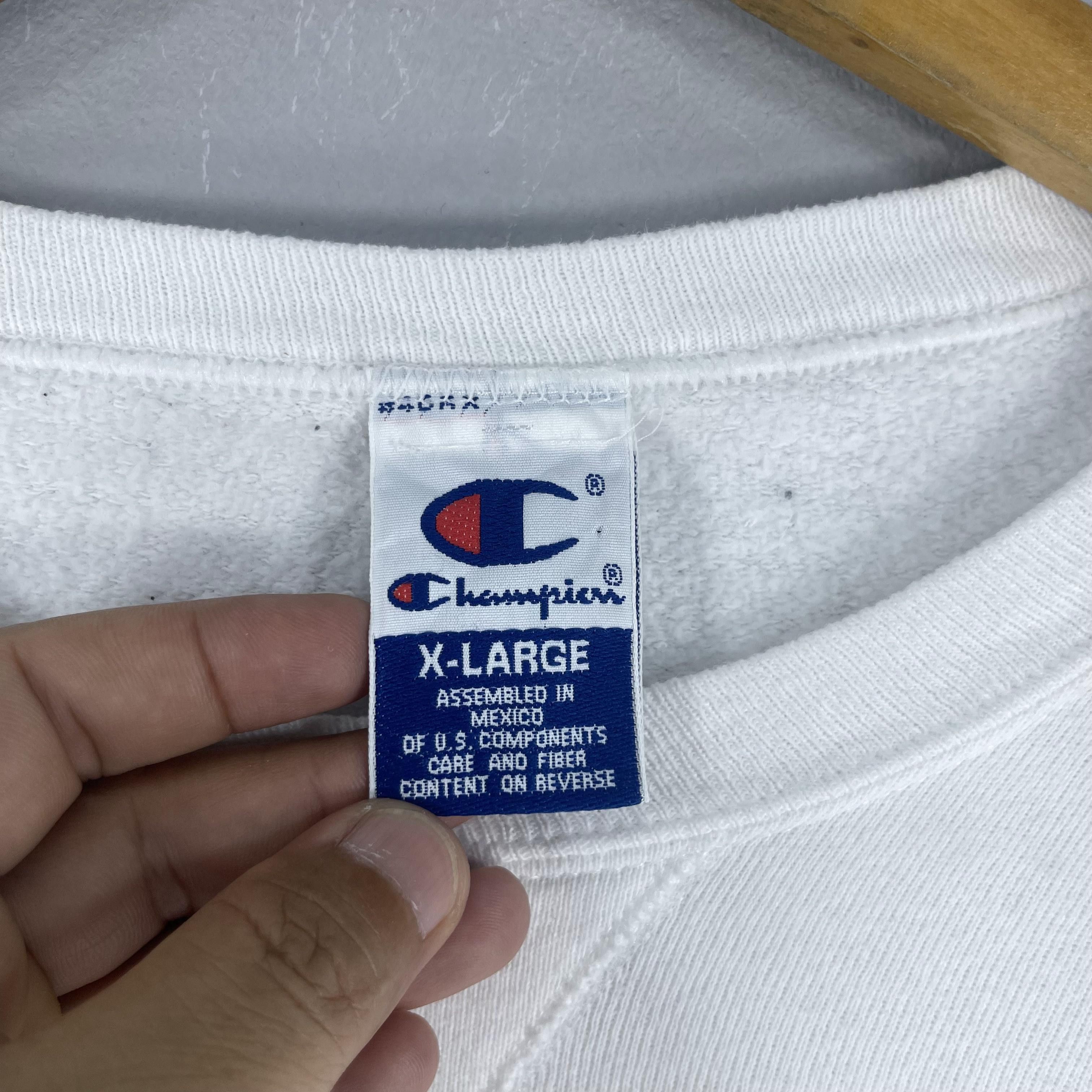 Champion Vintage 90's CHAMPION Script Logo Sweatshirt Size US XL / EU 56 / 4 - 5 Thumbnail