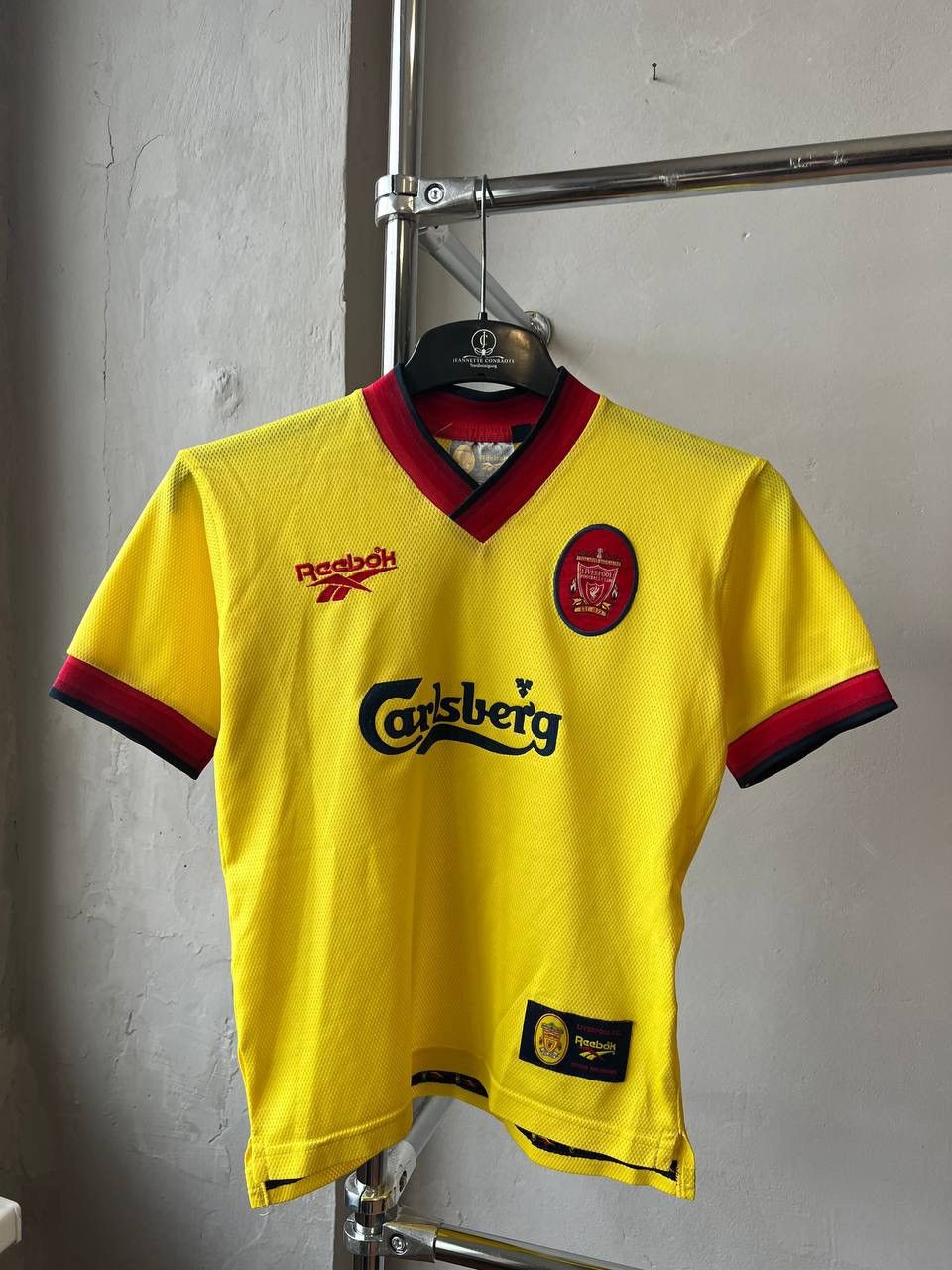 Reebok 1997/99 LIVERPOOL FC AWAY SOCCER JERSEY FOOTBALL SHIRT 30/32 Size US XS / EU 42 / 0 - 2 Thumbnail