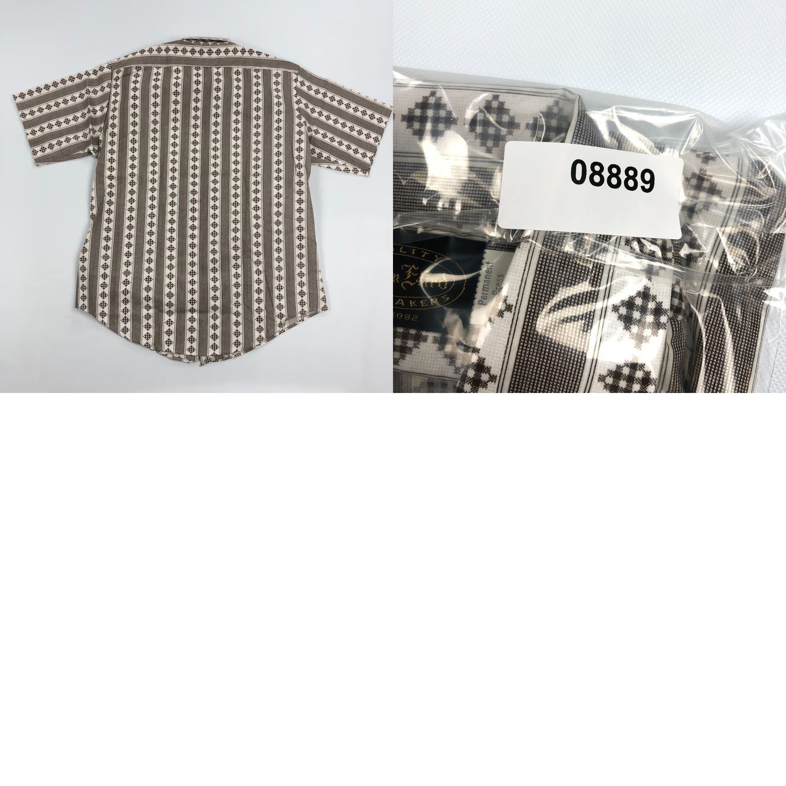 Vintage VINTAGE Martin Efird Shirt Mens L Short Sleeve Button-Up Geometric 70s True Vintage Runway Casual Mens Size US L / EU 52-54 / 3 - 8 Thumbnail