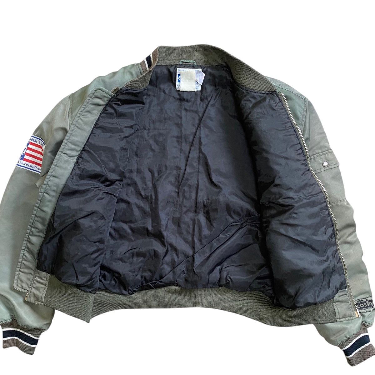 Vintage 💥80s GERRY COSBY BOMBER JACKET BIG LOGO Size US XL / EU 56 / 4 - 8 Thumbnail