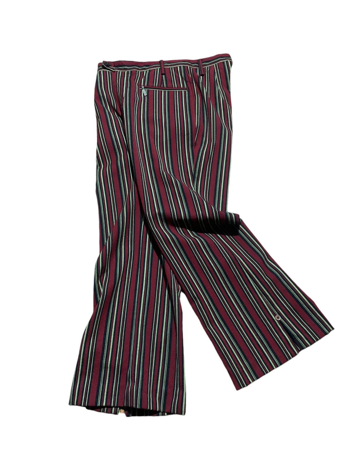 Marithe + Francois Girbaud Vintage Marithe Francois Girbaud striped flare pants Size 30" / US 8 / IT 44 - 13 Thumbnail