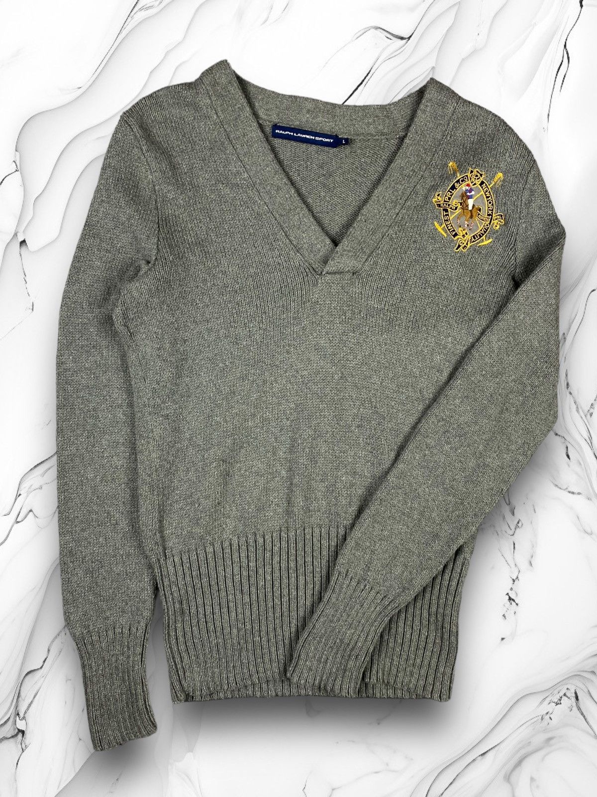 Polo Ralph Lauren Vintage Polo Ralph Lauren Sport Pullover Sweater Cardigan Size L / US 10 / IT 46 - 1 Thumbnail