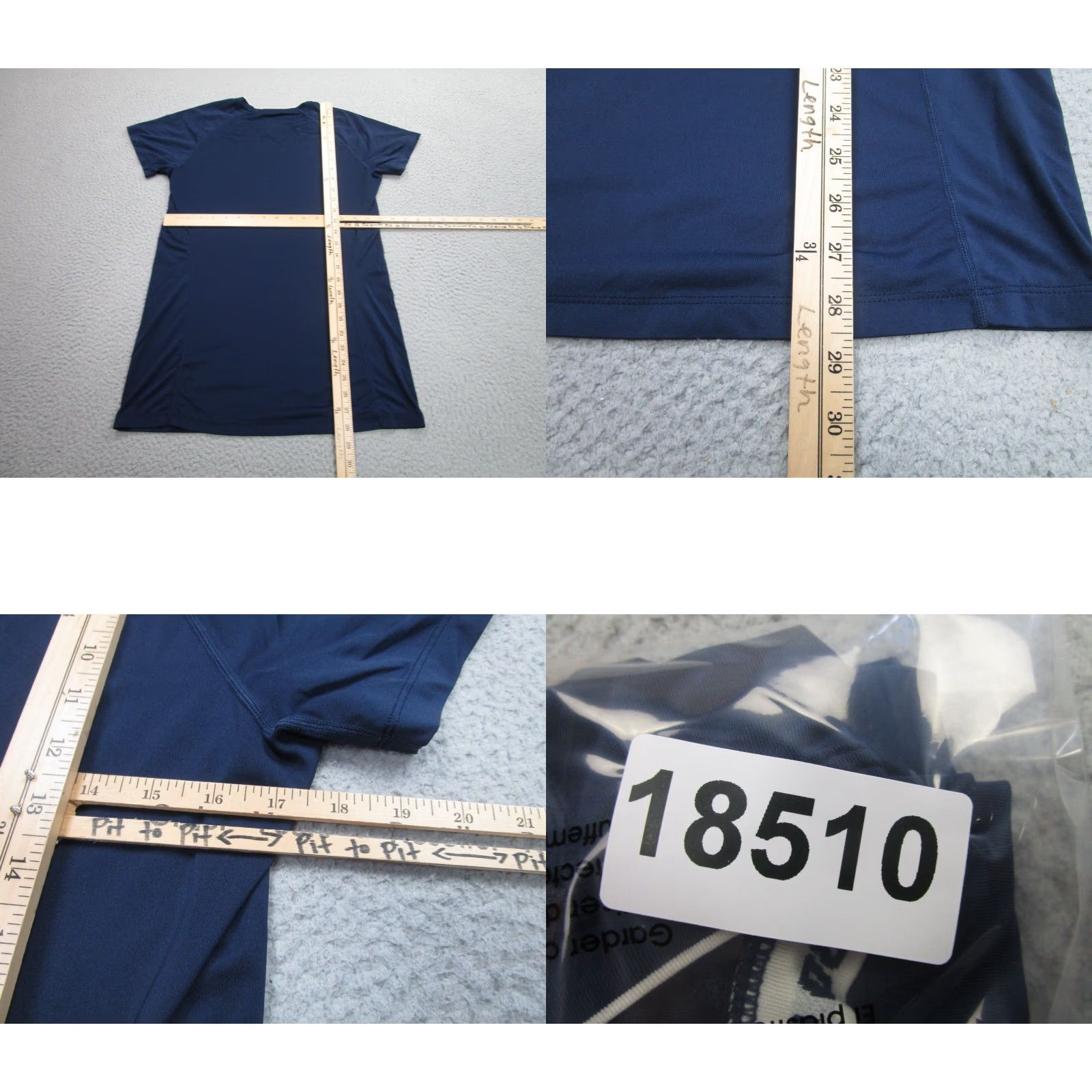 Nike St. Genevieve High School Shirt Nike Pro Combat Dri-Fit V-Neck Womens L Blue Nike Pro Combat Dri-Fit Shirt Womens L Blue Size L / US 10 / IT 46 - 8 Thumbnail