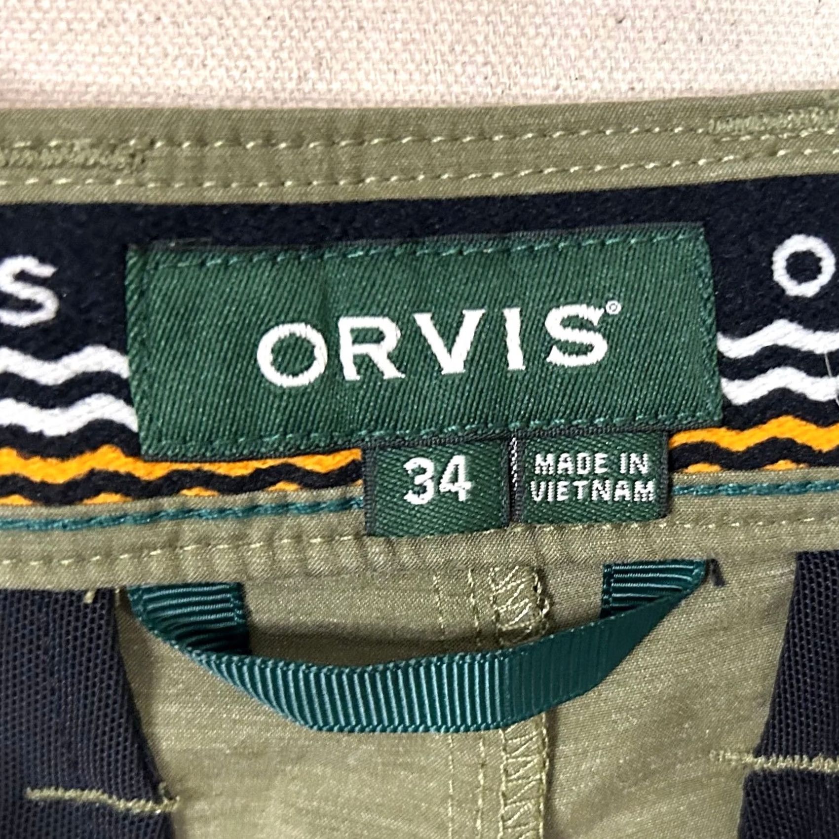 Orvis Orvis Green Cargo Shorts 36x10.5 Outdoor Casual Cotton Camouflage Size US 34 / EU 50 - 3 Thumbnail