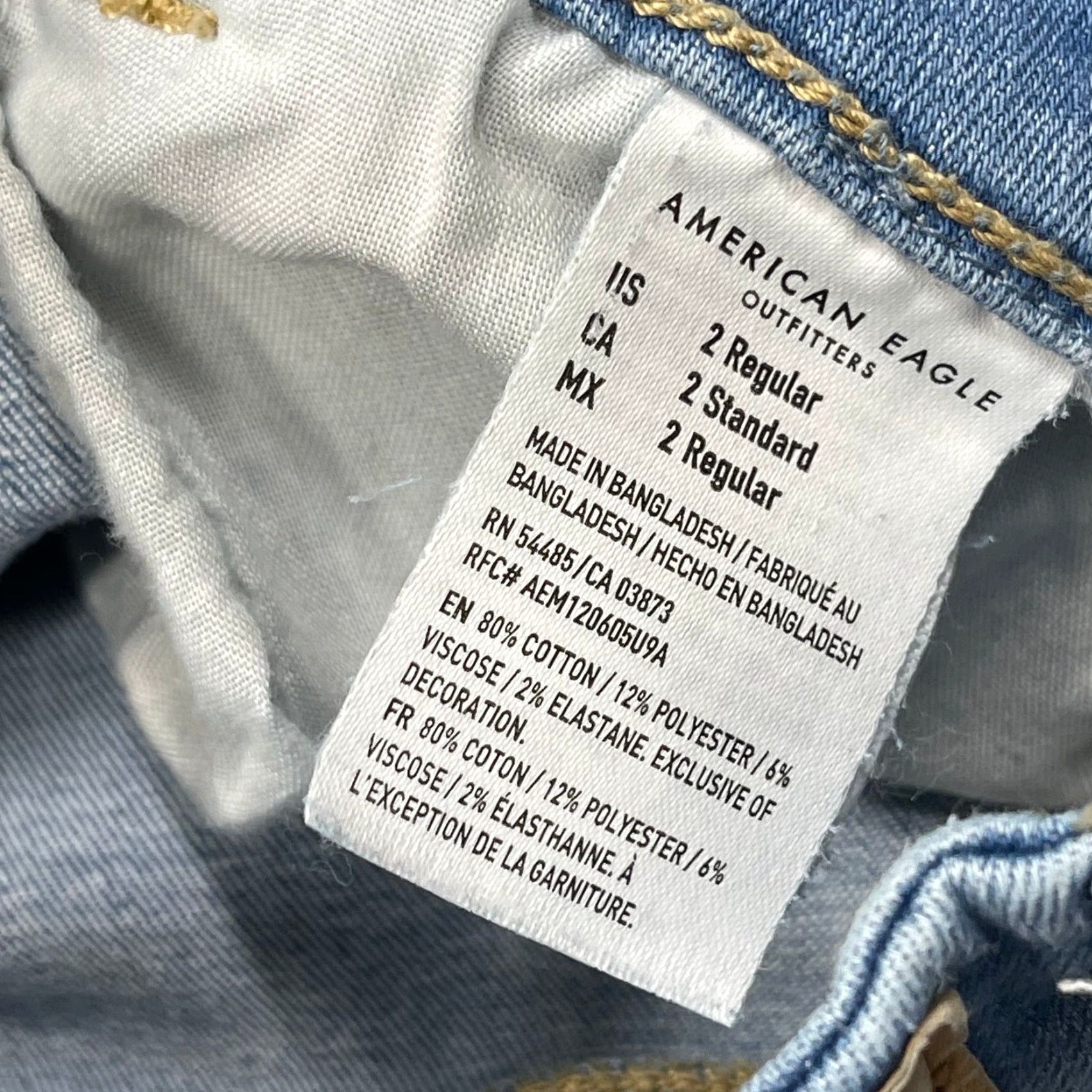 American Eagle Outfitters VINTAGE American Eagle Outfitters Jeans Shirt? Size 26" / US 2 / IT 38 - 6 Thumbnail