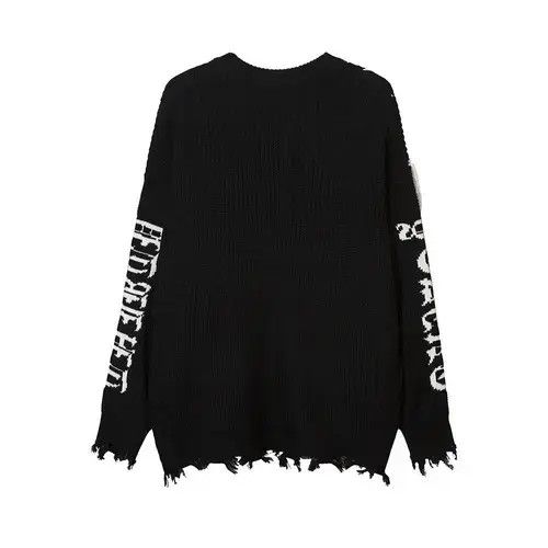 Aran Isles Knitwear × Japanese Brand Unisex Letter Patch Tassel Knitted Sweater Size US M / EU 48-50 / 2 - 4 Thumbnail