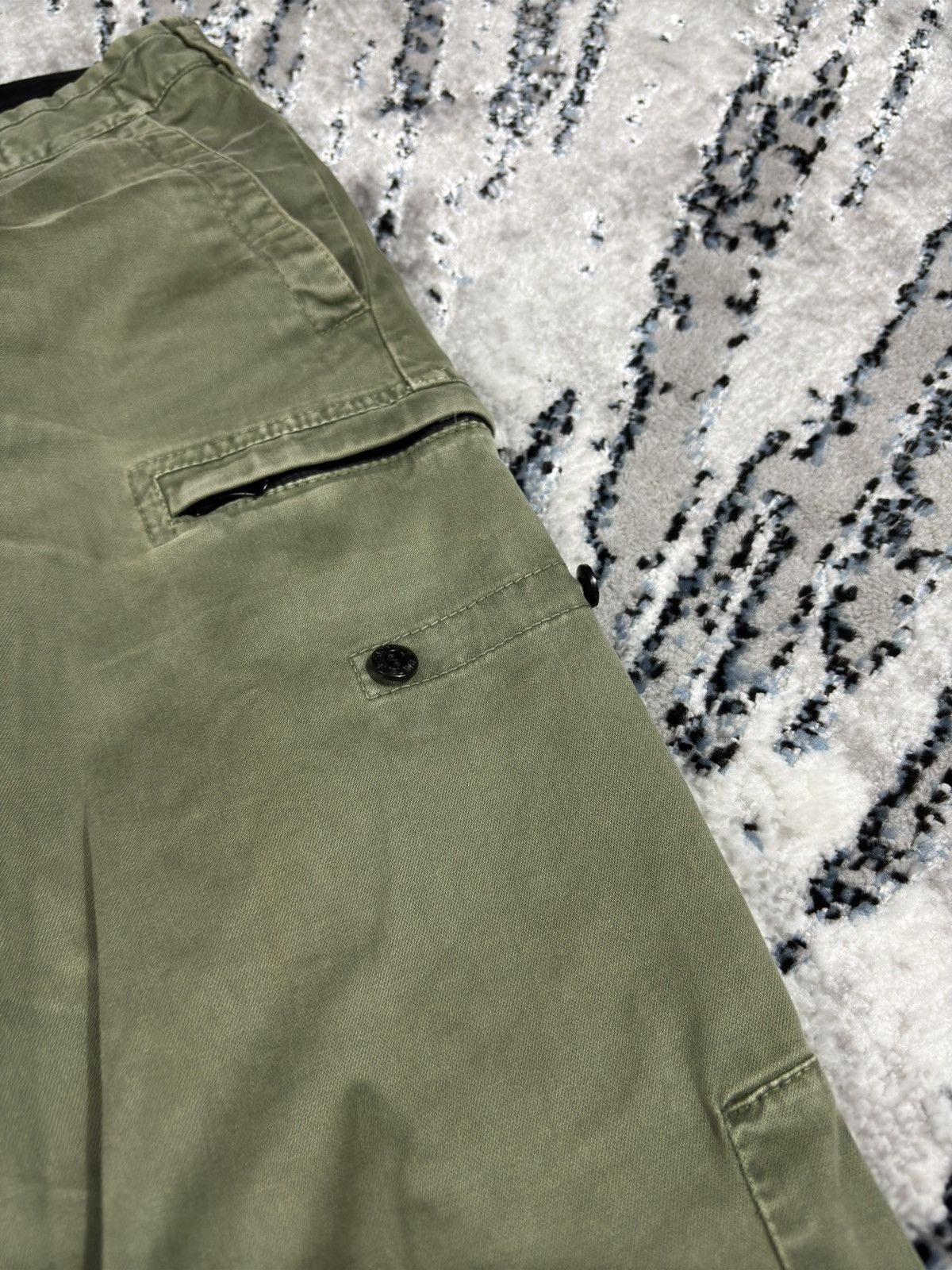 Stone Island × Vintage Vintage Stone Island Cargo Trousers Olive Green Casual Size US 30 / EU 46 - 3 Thumbnail