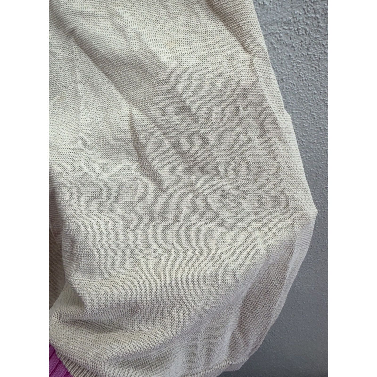 Vintage Leith Womens Tank Top Size XXL Tan Sleeveless Deep Cut Neck Thin Shirt Adult X Large Brown Sleeveless Strap Knit Casual Party/Cocktail Travel Womens Size XXL / US 16-18 / IT 52-54 - 5 Thumbnail