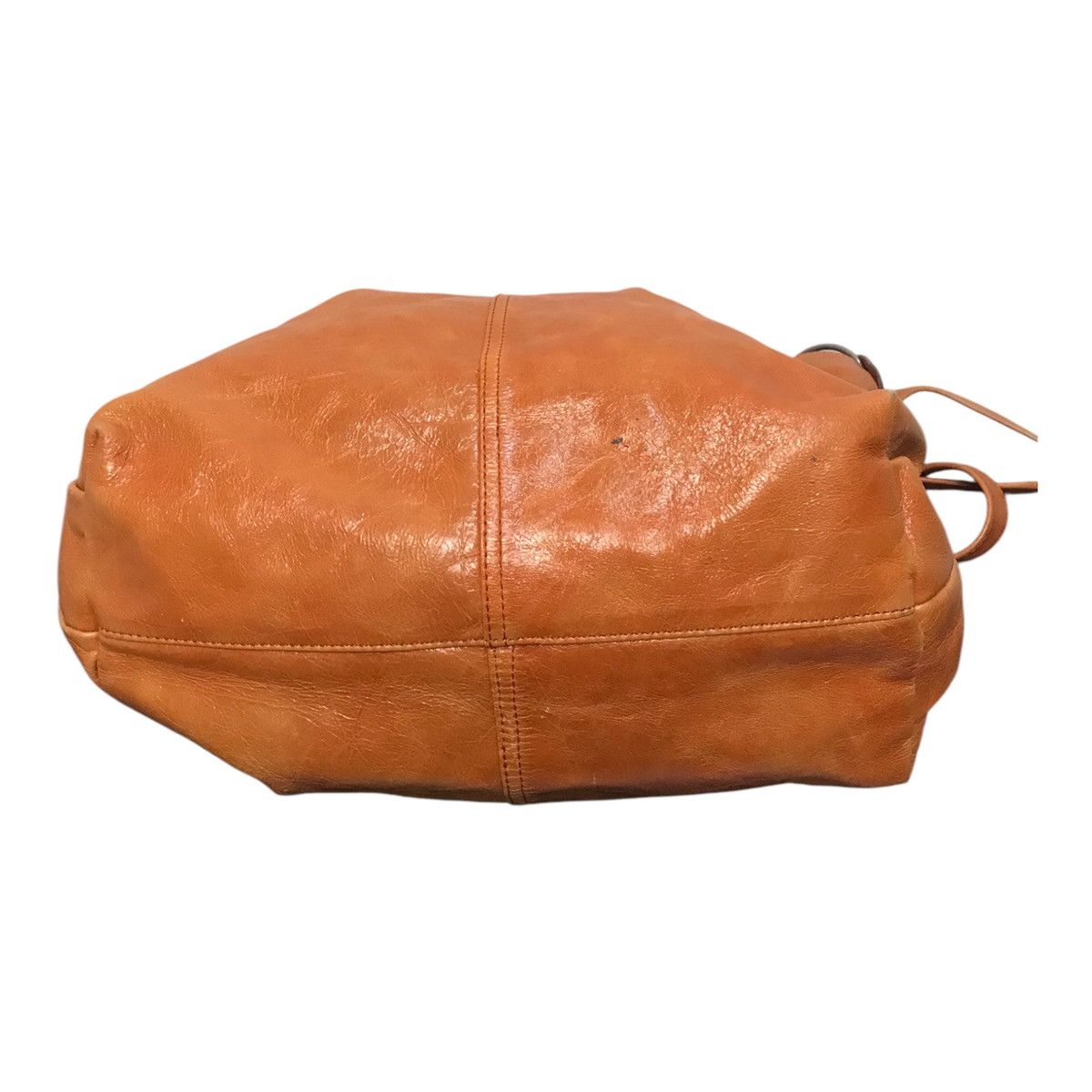 Japanese Brand × Leather Japanese 2 way Leather Orange Handbag/SlingBag Size ONE SIZE - 8 Thumbnail
