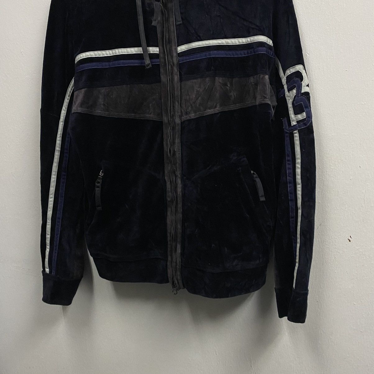 Marithe + Francois Girbaud Marithé + François Girbaud Velour Track Jacket Zipper Hoodie Size US M / EU 48-50 / 2 - 4 Thumbnail