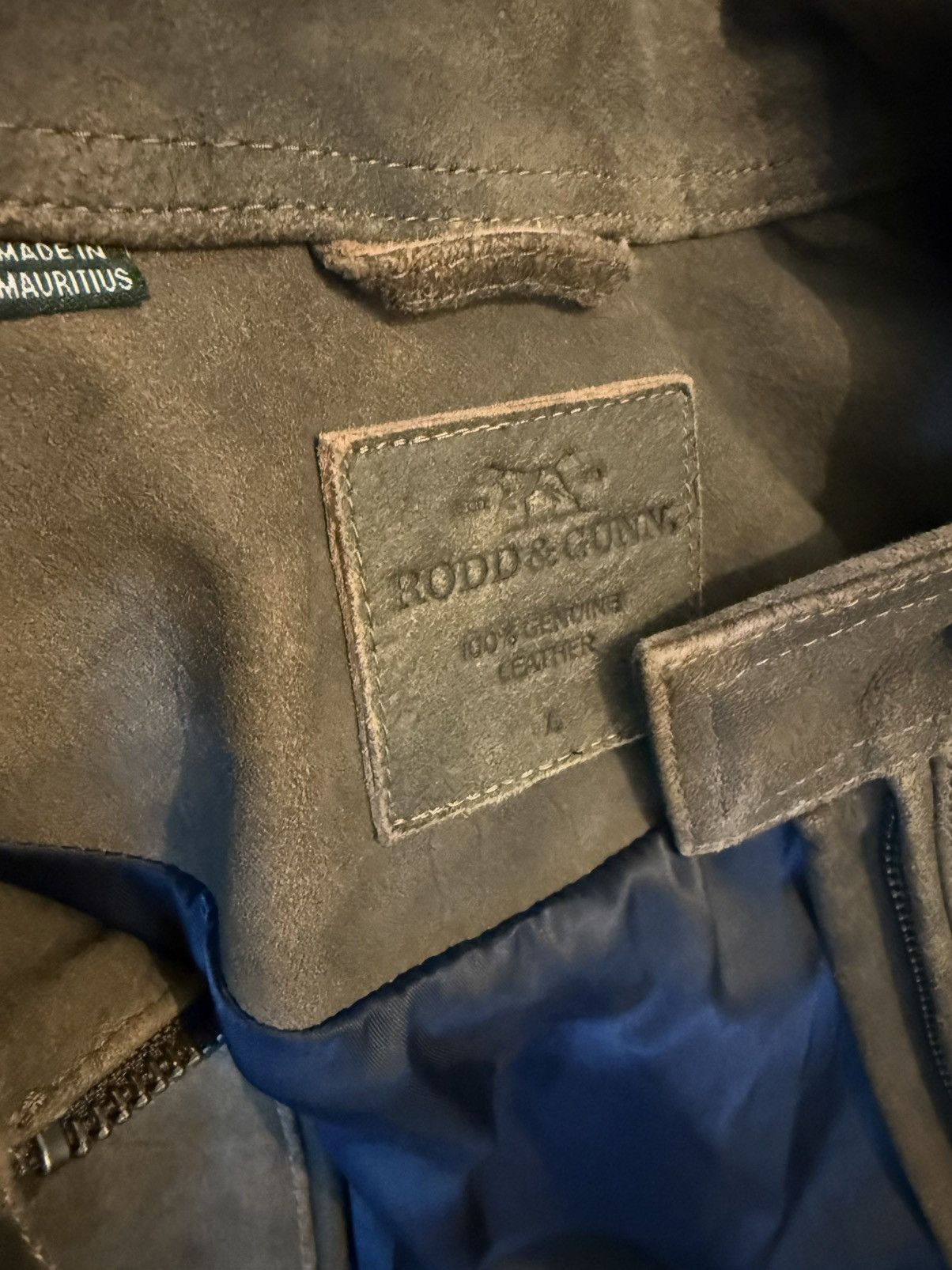 Rodd & Gunn Rodd & Gunn Suede Leather Jacket – Brown – Size L – New Size US L / EU 52-54 / 3 - 2 Thumbnail