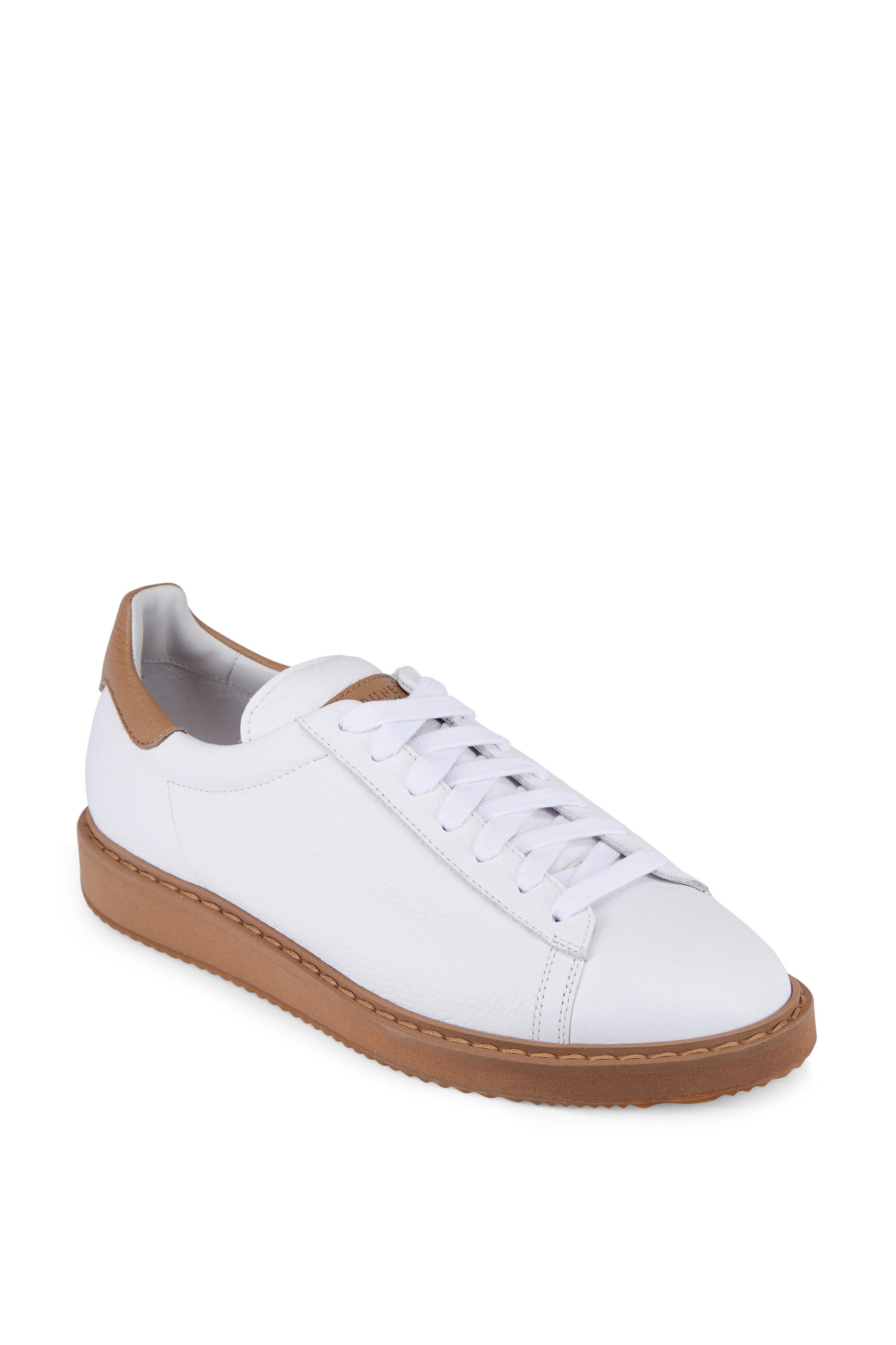 image of Brunello Cucinelli O1W1Db10424 Sneakers In White, Men's (Size 6)