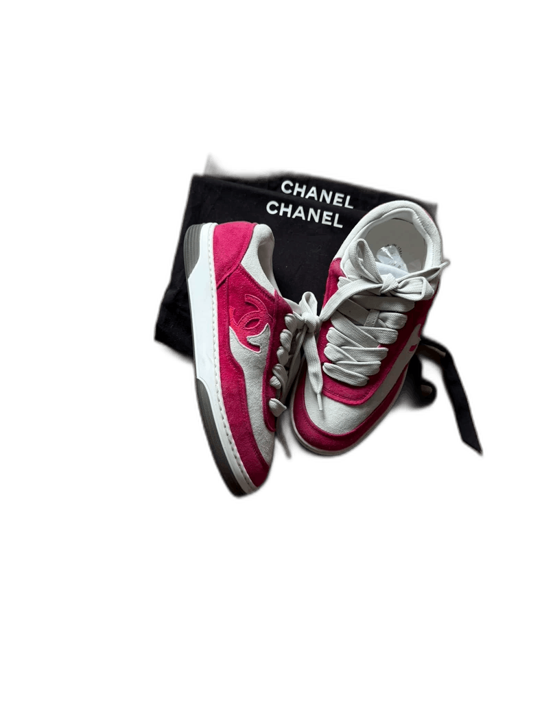 Chanel Chanel 23P Rose Red Casual Sneakers Size US 6 / IT 36 - 1 Thumbnail