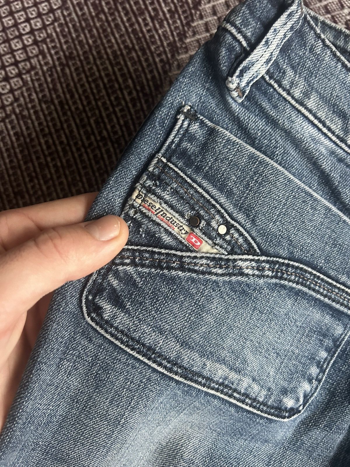 Diesel Vintage Diesel Wenga Washed Denim Jeans Distressed Size W29 Size 29" - 6 Thumbnail