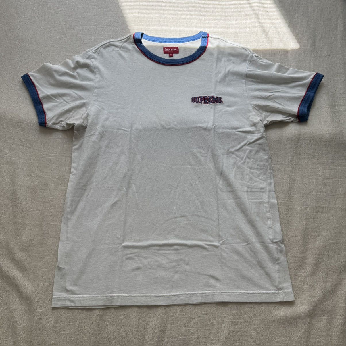 Supreme Supreme SS18 Piping Ringer Tee White Logo Tee Large Size US L / EU 52-54 / 3 - 1 Thumbnail