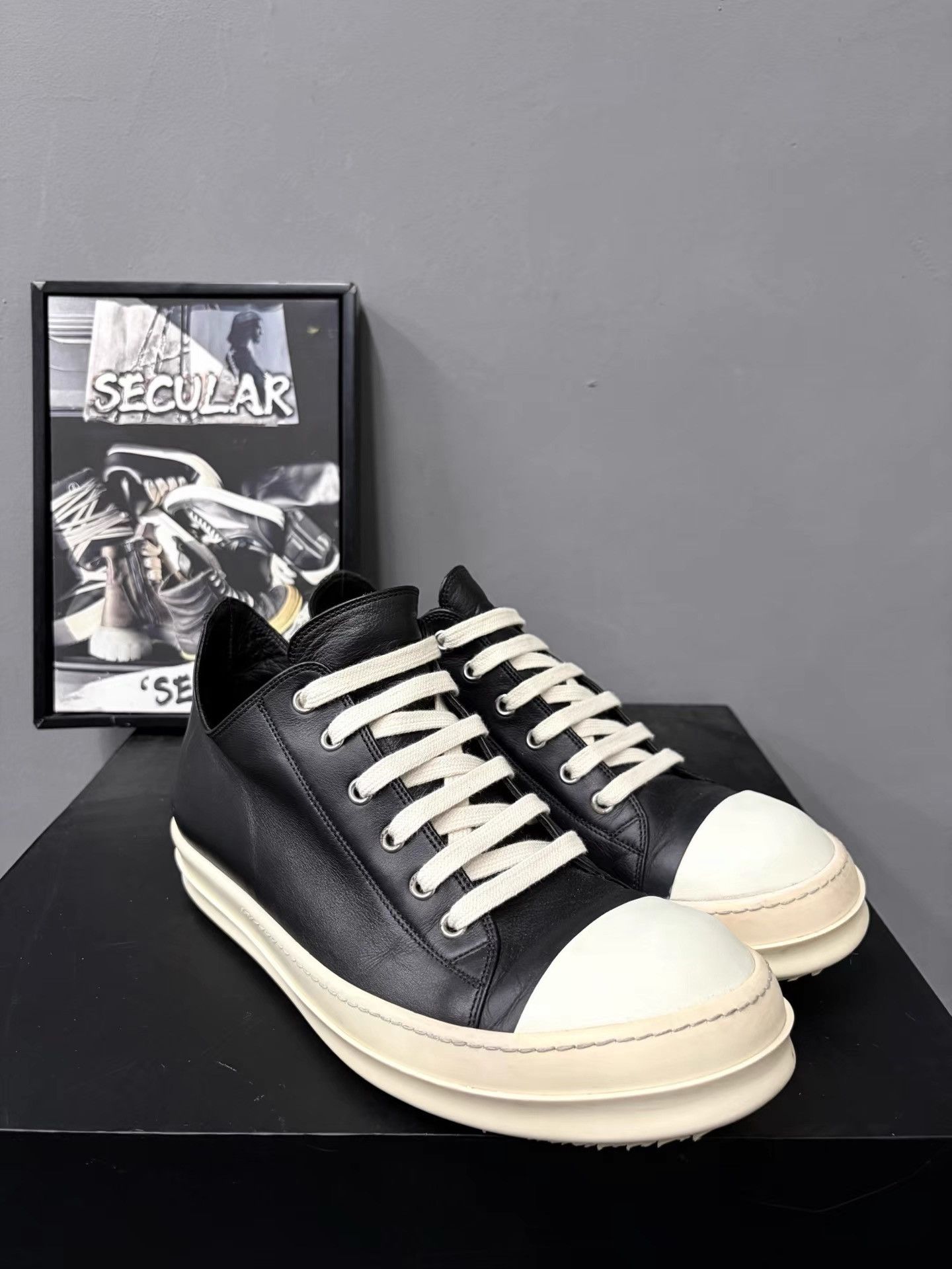 Rick Owens Rick Owens Mainline Leather Sneakers K34 Size US 9 / EU 42 - 6 Thumbnail