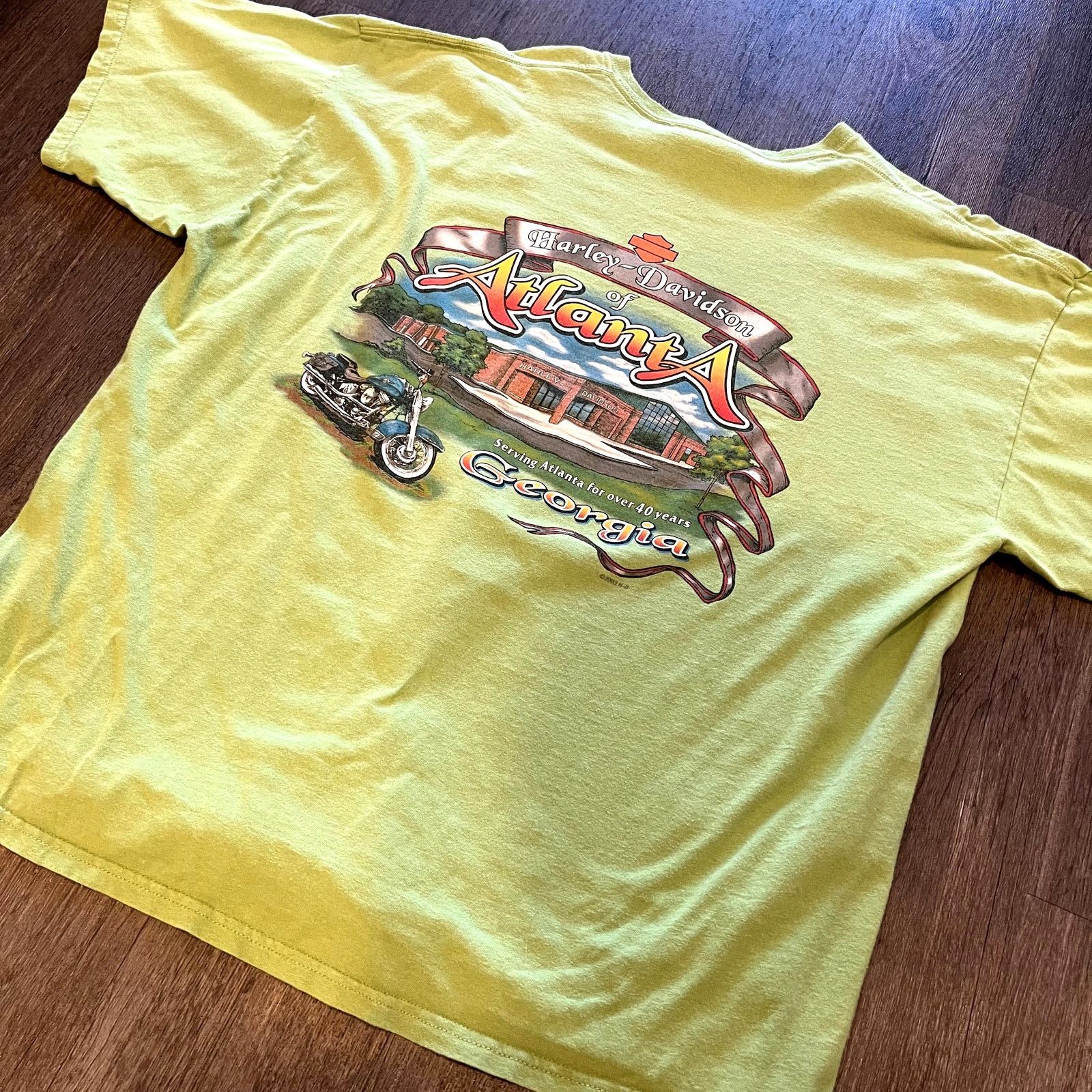 Harley Davidson Harley Davidson Atlanta Georgia Motorcycle Graphic Tee Size US XXL / EU 58 / 5 - 1 Thumbnail