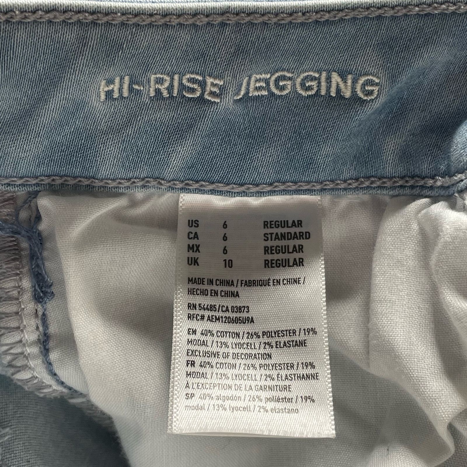 American Eagle Outfitters American Eagle Hi-rise Skinny Jegging Size 28" / US 6 / IT 42 - 4 Thumbnail