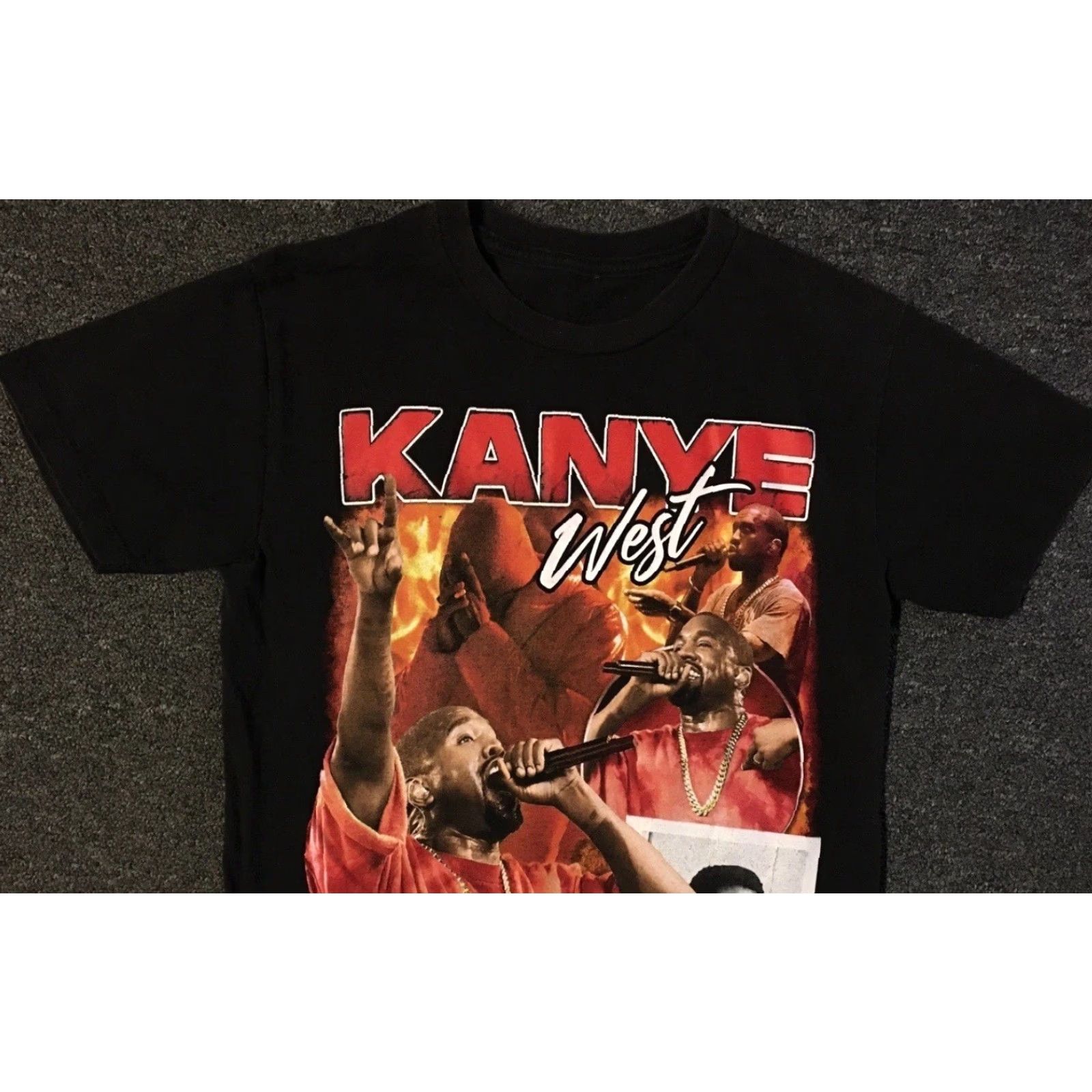 Vintage VINTAGE Kanye West Donda Faded Modern Boot All Over Print Shirt S Hip Hop Tee Mens Black 80s 90s Rapper 2pac Wu Tang NY Size US S / EU 44-46 / 1 - 6 Thumbnail