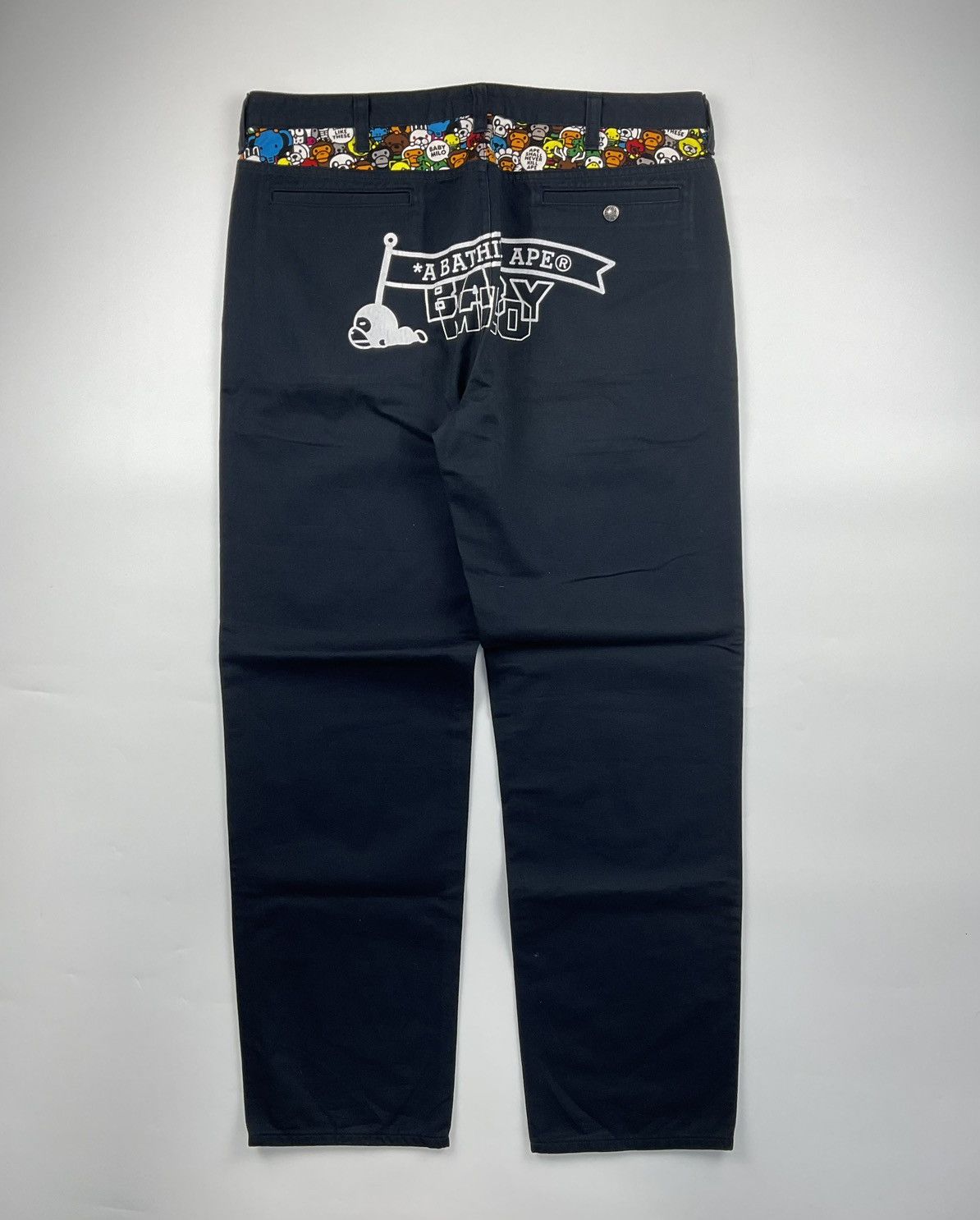 image of Og Bape Baby Milo Chino Pants in Black, Men's (Size 36)