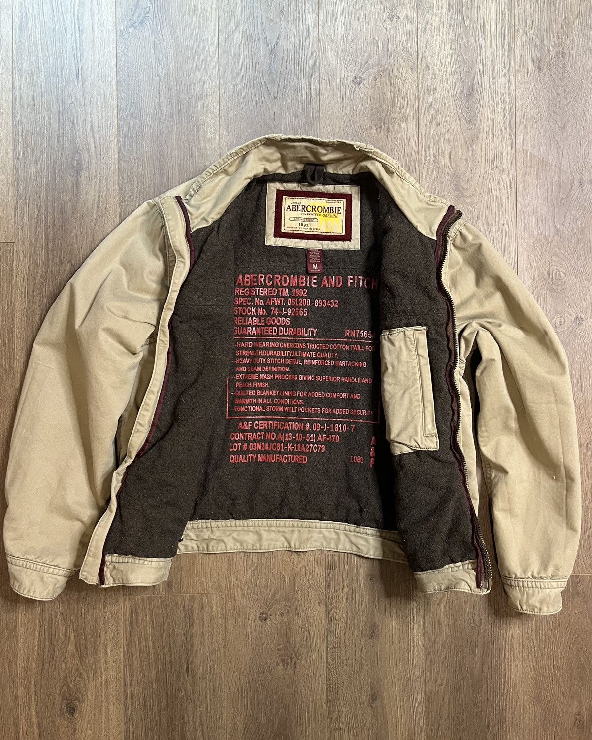 Abercrombie & Fitch Authentic 90’s Vintage Workwear Jacket Size US M / EU 48-50 / 2 - 1 Thumbnail