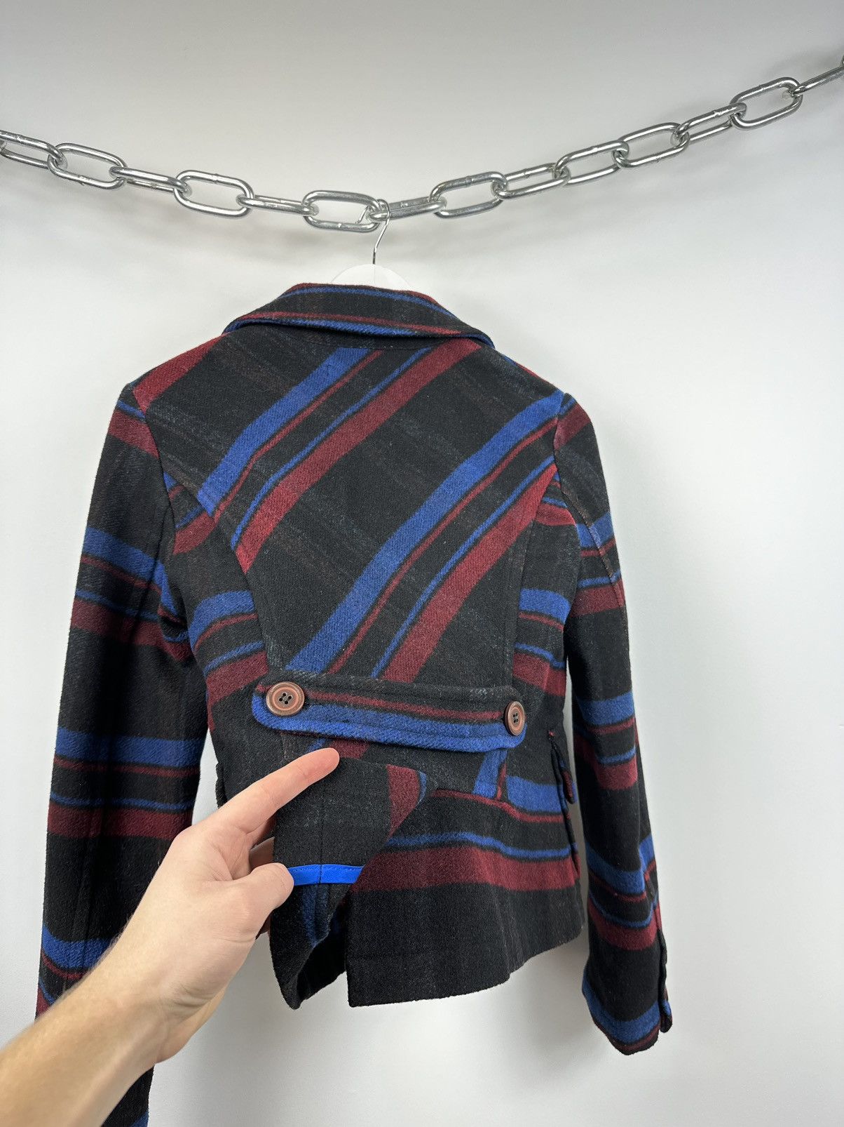Iceberg Vintage 90s Iceberg Checkered Luxury Designer Blazer Jacket Size M / US 6-8 / IT 42-44 - 11 Thumbnail