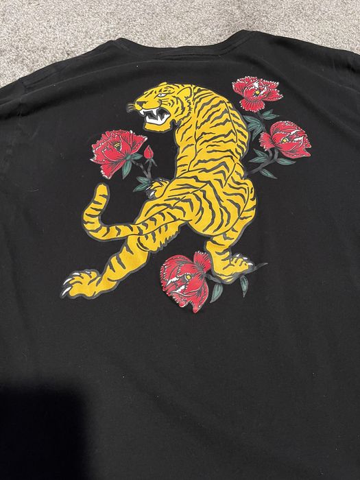 Vintage Y2K Tiger Print Oversized T shirt | Grailed