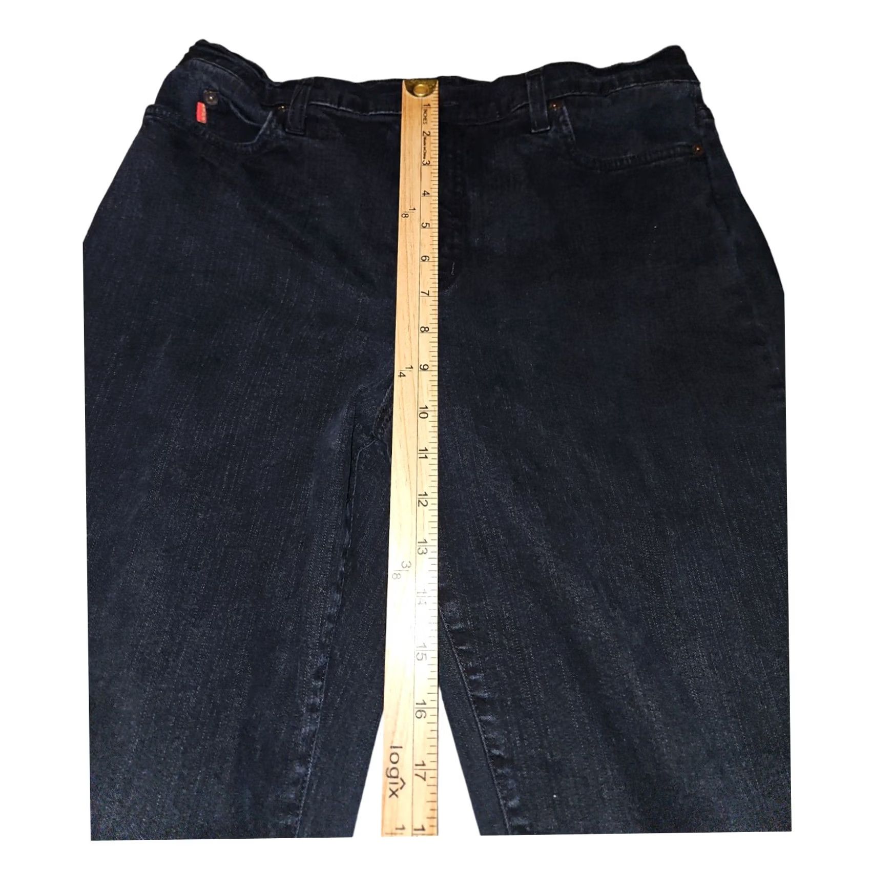 NYDJ NYDJ Womens Mid Rise Boot Cut Denim Stretch Workwear Blue Jeans Size 38" / US 16 / IT 52 - 4 Thumbnail