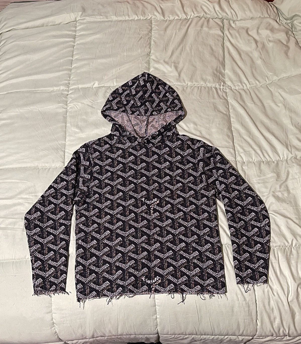 Designer Streetwear Vintage Tapestry Woven Goyard Hoodie Grailed