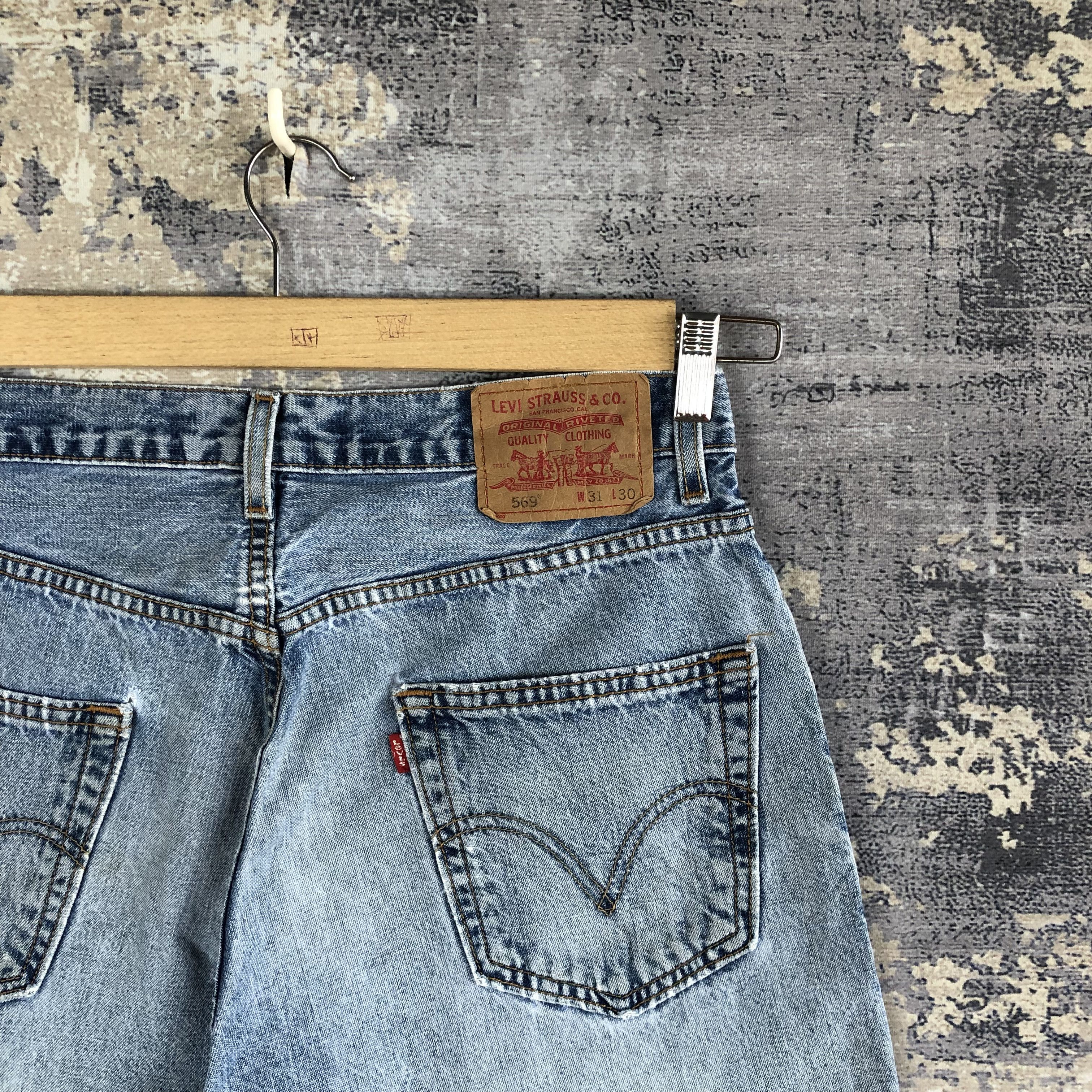 Levi's Vintage Baggy Levis Sun Faded Jeans Levi's Distressed Denim Size US 30 / EU 46 - 5 Thumbnail