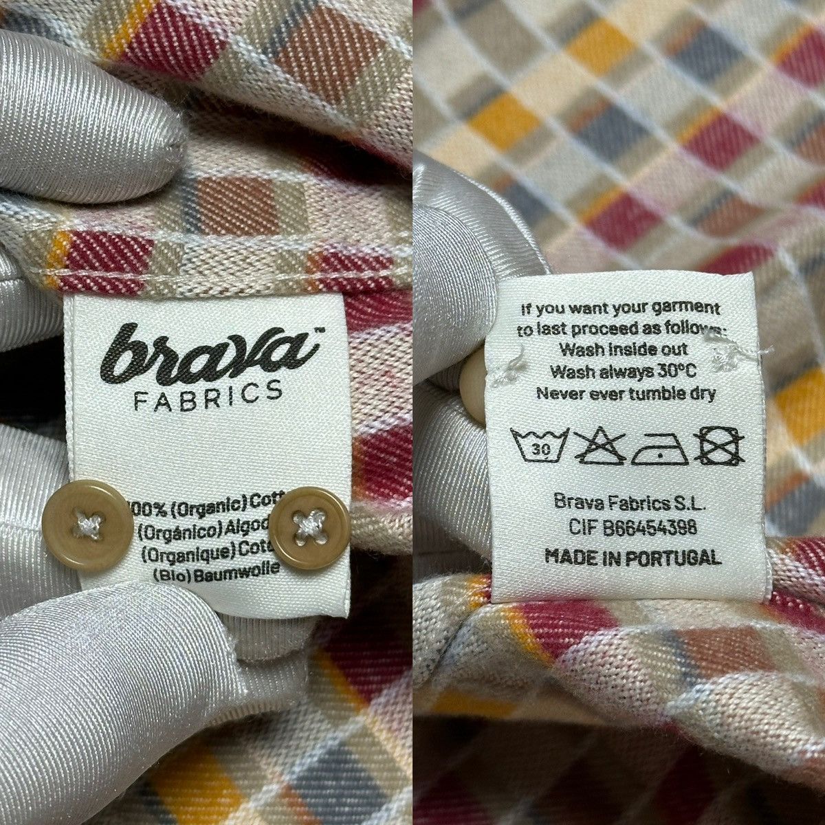 Other Brava Fabrics Pattern Flannel Organic Cotton Shirt Size US S / EU 44-46 / 1 - 12 Thumbnail