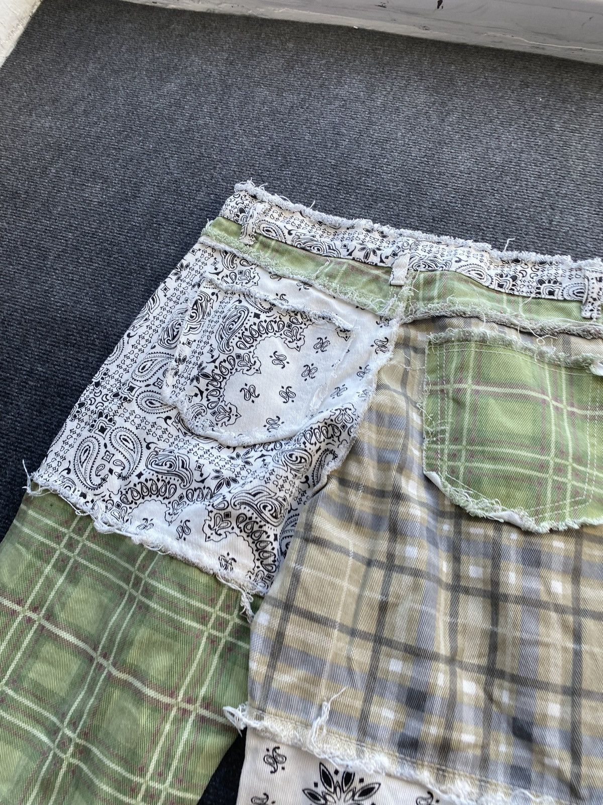 Other 🔥Opium Punk Patchwork Bandana 28 pants women straight Size 28" / US 6 / IT 42 - 11 Thumbnail