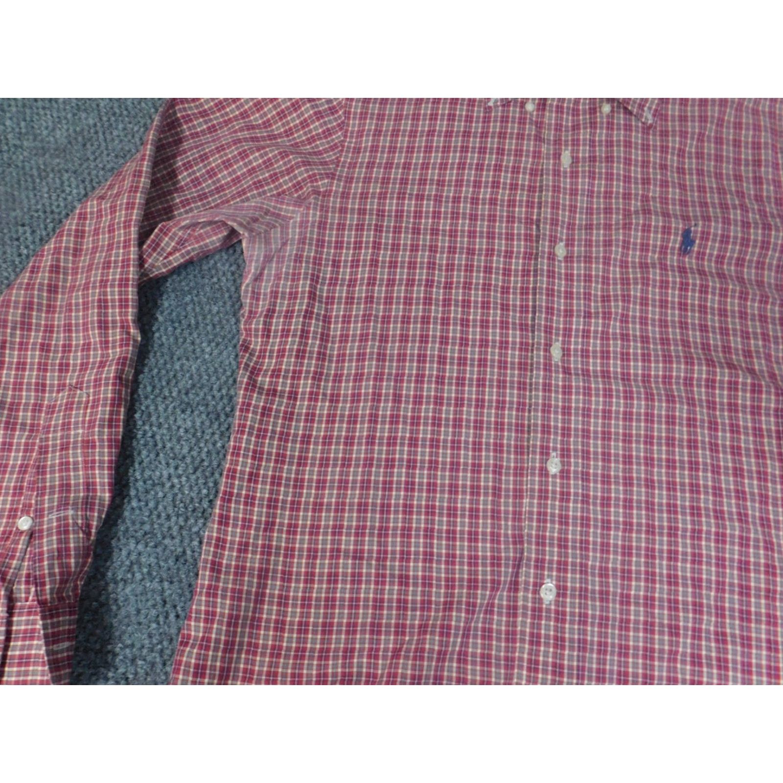 Ralph Lauren Ralph Lauren Shirt Mens Small Red Plaid Custom Fit Button Up Pony Logo Size US S / EU 44-46 / 1 - 4 Thumbnail