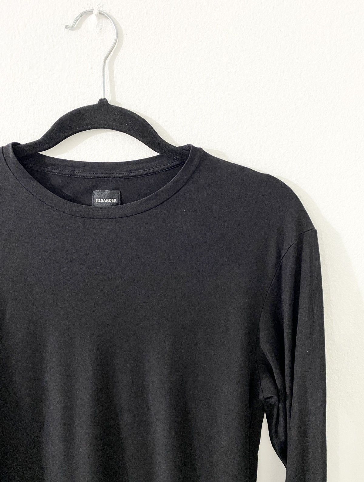 Jil Sander Jil Sander by Raf Simons Basic Black Slim Longsleeve Shirt Size US M / EU 48-50 / 2 - 3 Thumbnail