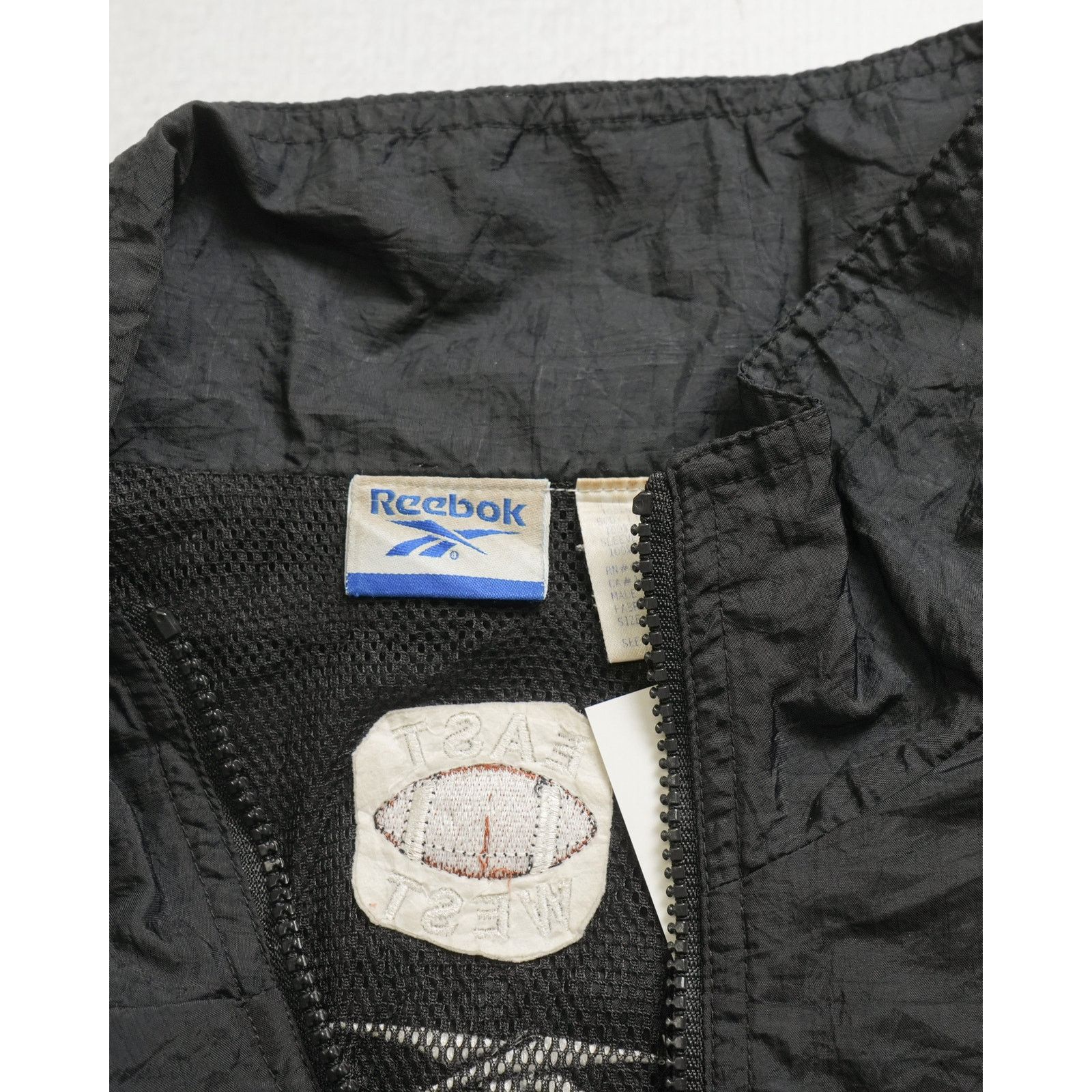 Reebok Vintage 90s Reebok Black Regular Windbreaker - Men's 2XL Size US XXL / EU 58 / 5 - 3 Thumbnail