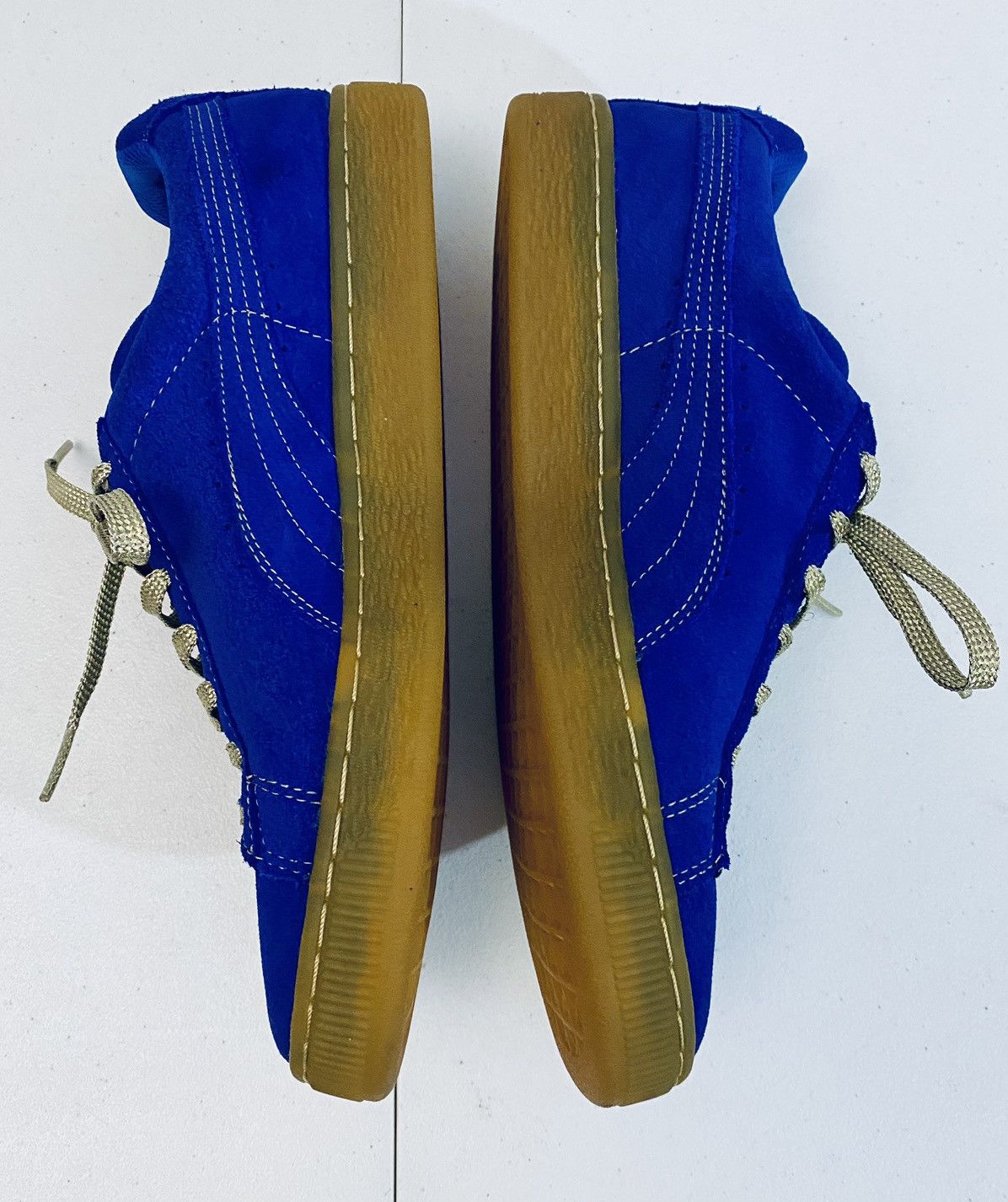Puma Puma Suede Classic XXI Royal Blue Gum Sole Electric Gold New Size US 7.5 / EU 40-41 - 8 Thumbnail