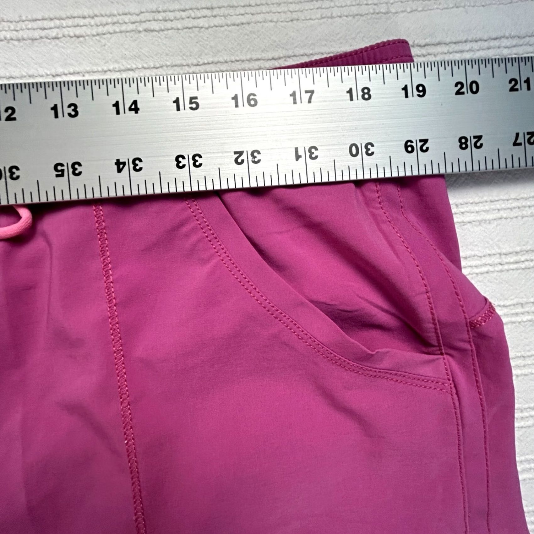 Lands' End Lands' End Sport Womens 12 Pink Built in Panty Drawstring Pockets Swim Shorts Size 34" / US 12 / IT 48 - 5 Thumbnail