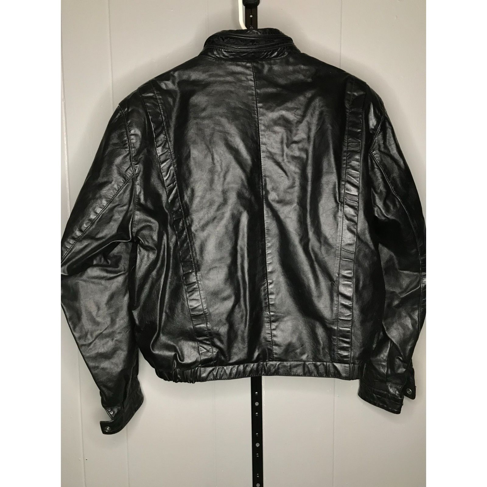 Other Vintage 70s Berman's Leather Motorcycle Jacket Size 42 Large Size US L / EU 52-54 / 3 - 2 Thumbnail